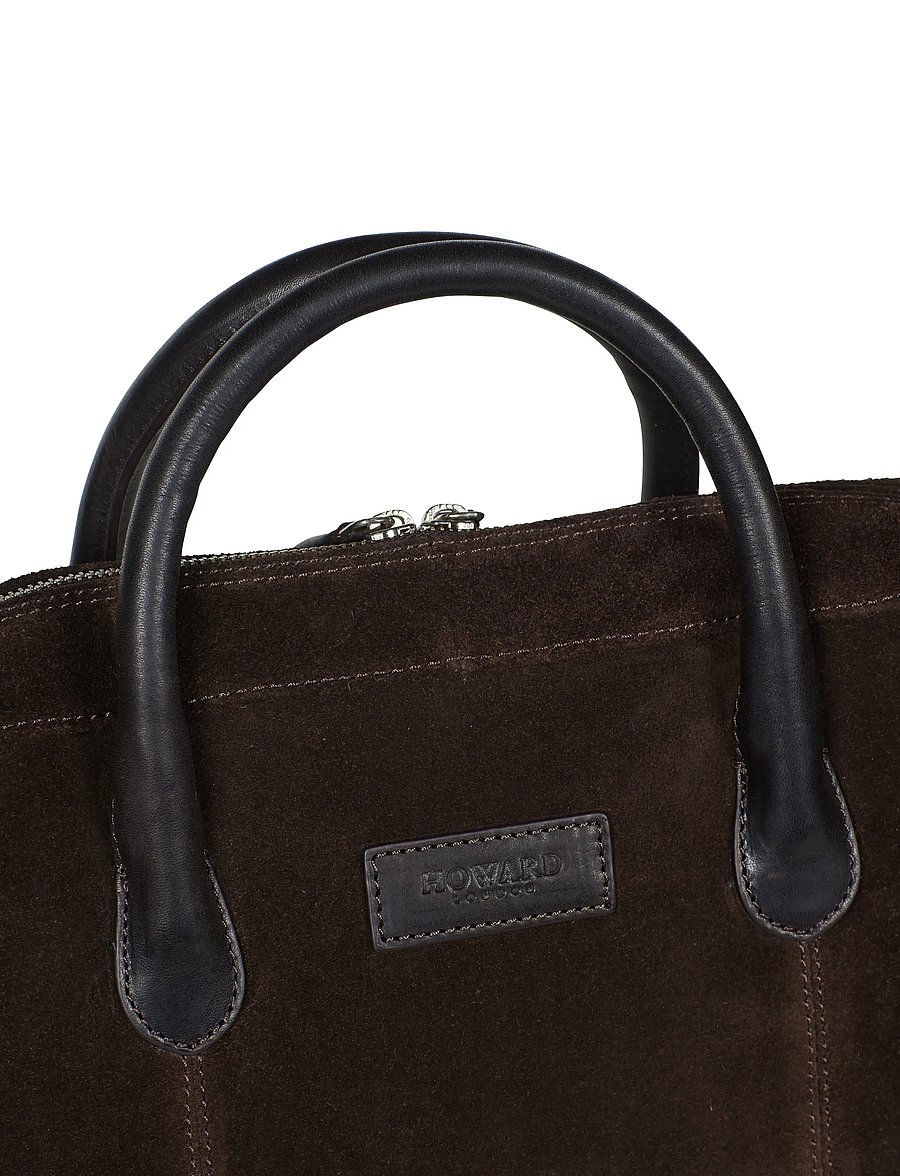 Howard London - Laptop Bag Suede Wilfred - osta olukorra järgi - brown - 4