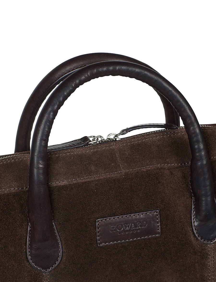 Howard London - Laptop Bag Suede Wilfred - nach anlass kaufen - dark brown - 4