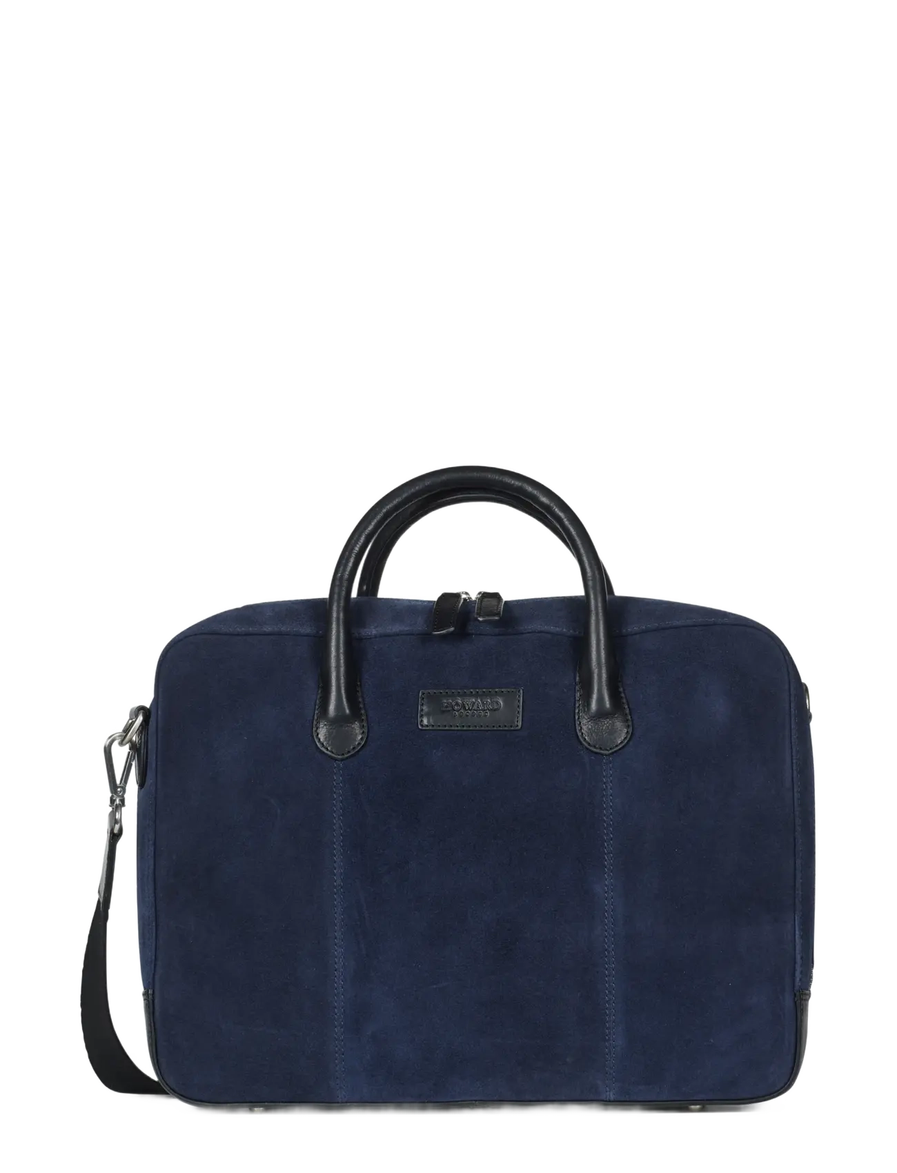 Howard London Laptop Bag Suede Wilfred - Väskor - NAVY / navy