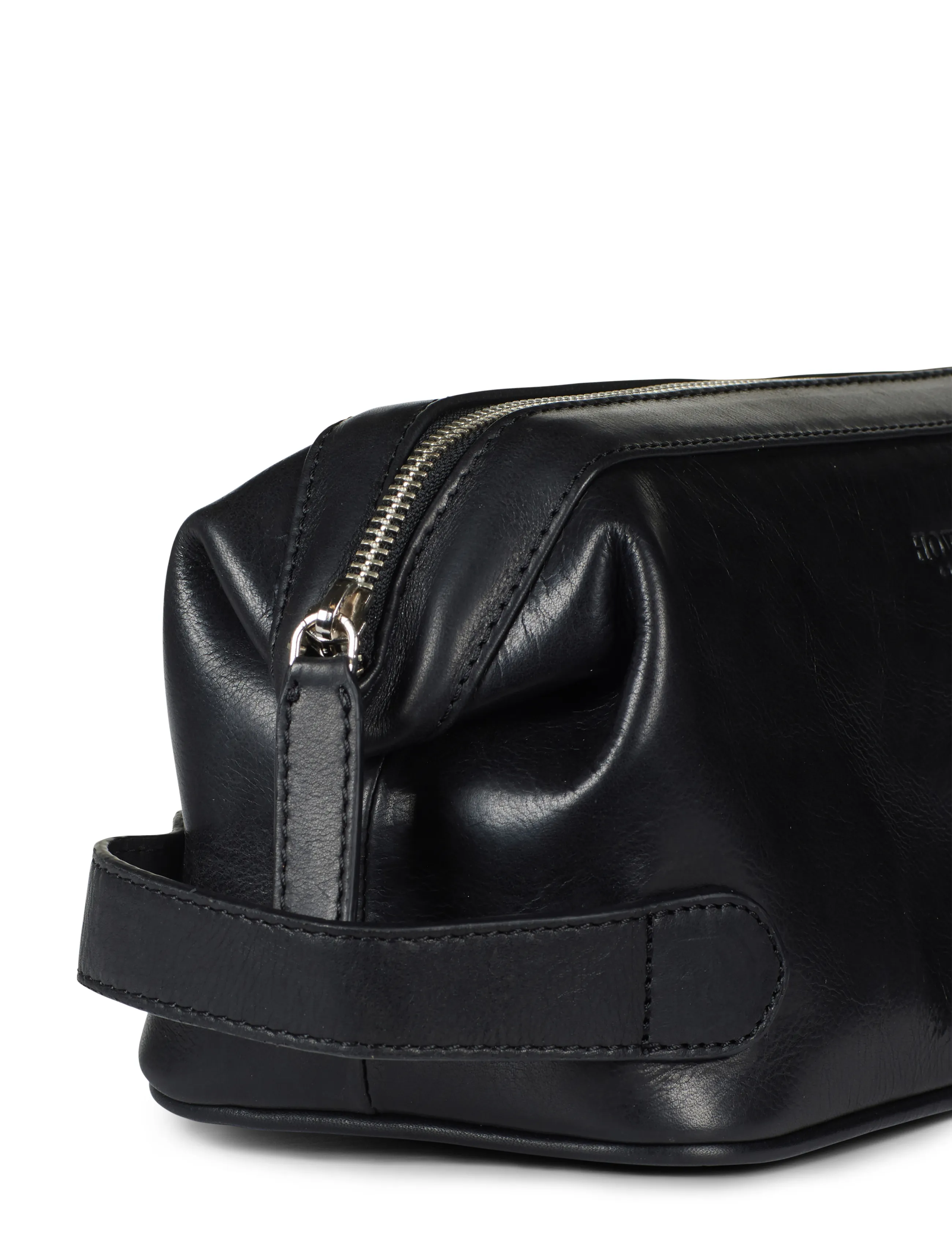 Howard London - Washbag Steven Leather - toilettenartikel - black - 3
