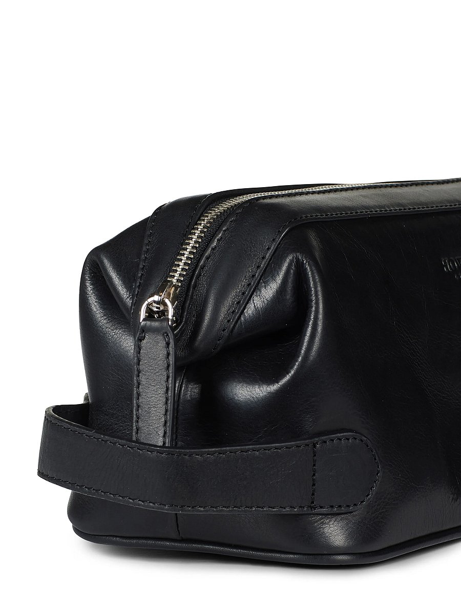 Howard London - Washbag Steven Leather - toilettenartikel - black - 3
