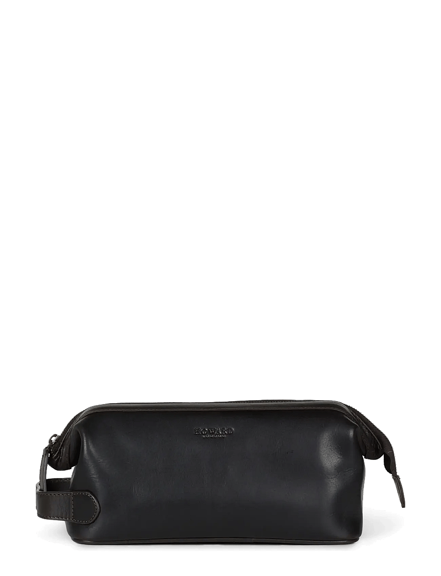 Howard London - Washbag Steven Leather - hygienartiklar - dark brown - 0