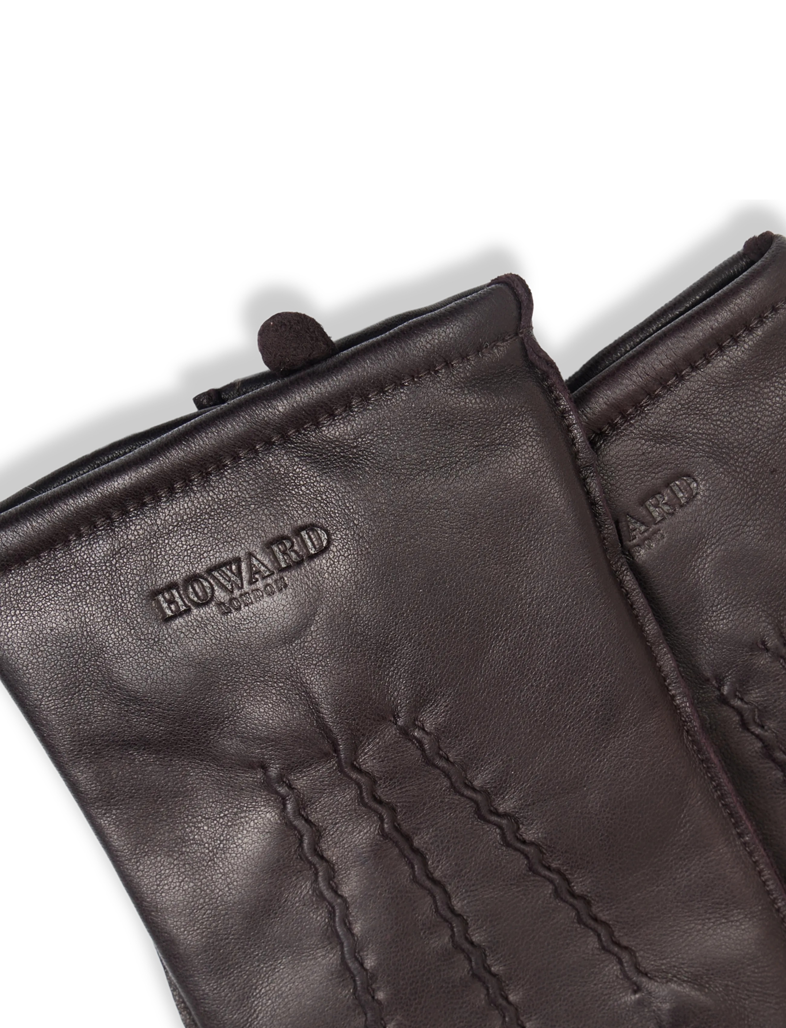 Howard London - Leather Gloves William - nach anlass kaufen - dark brown - 3