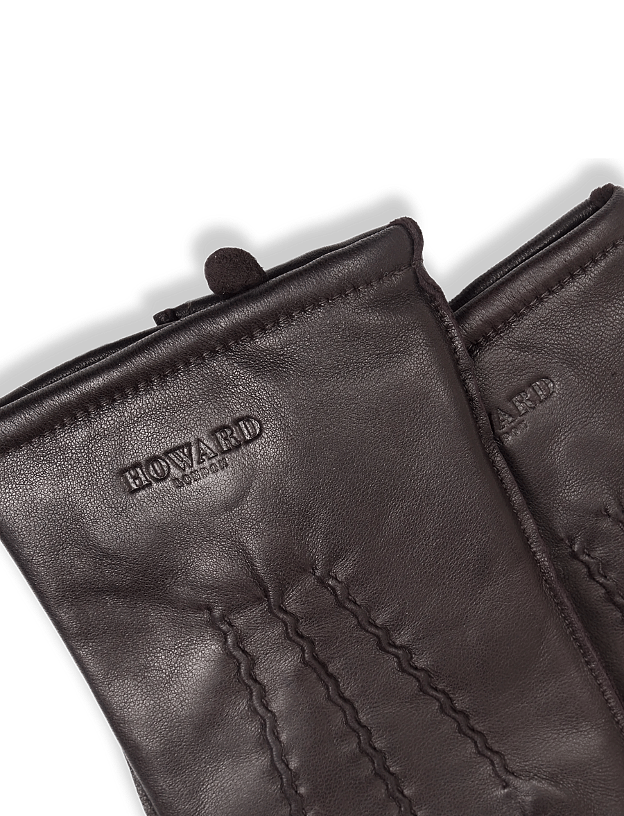 Howard London - Leather Gloves William - nach anlass kaufen - dark brown - 3