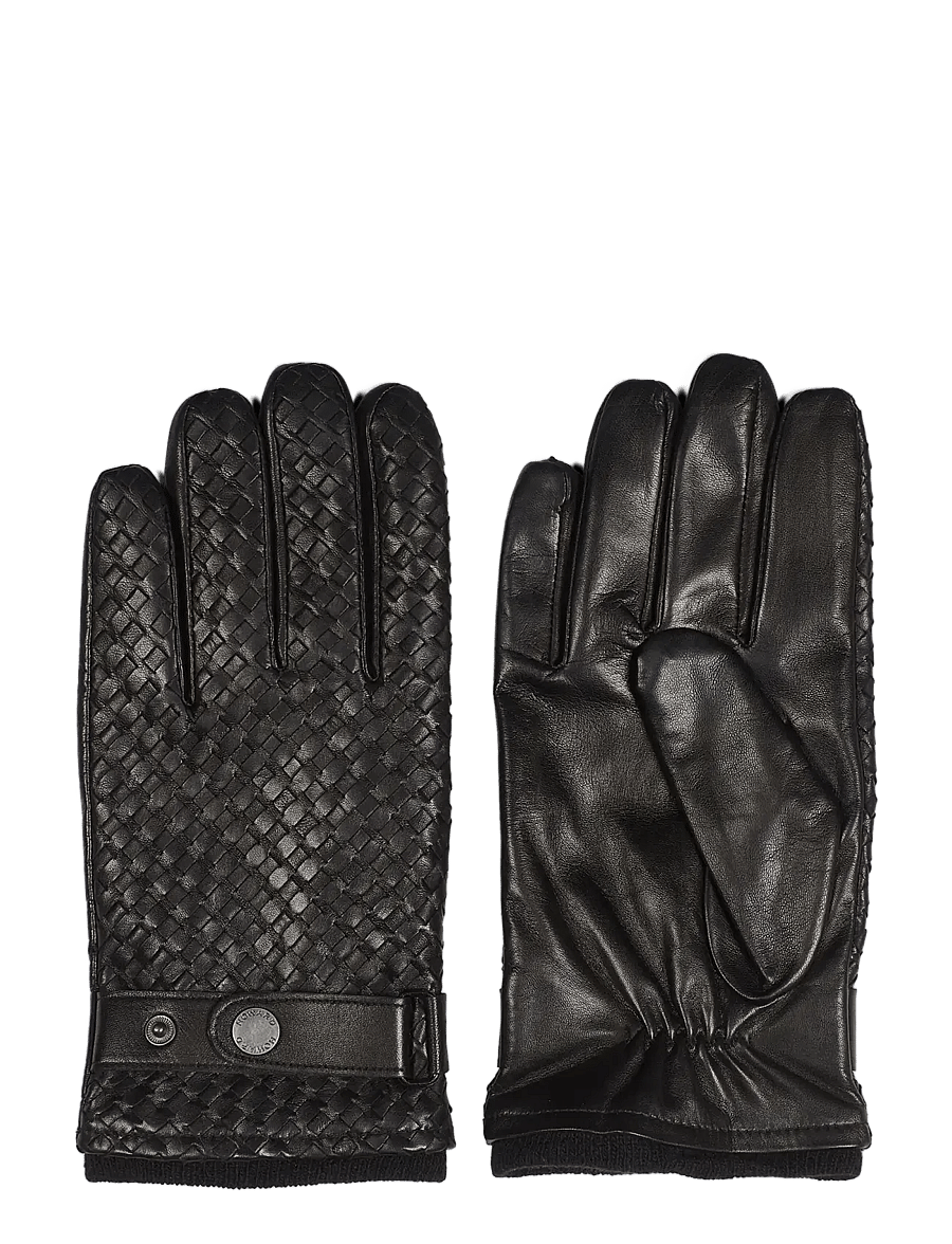 Howard London - Braided Leather Gloves Axel - nach anlass kaufen - black - 0
