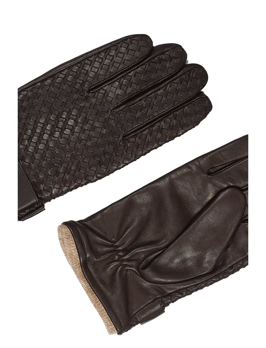 Howard London - Braided Leather Gloves Axel - nach anlass kaufen - dark brown - 1