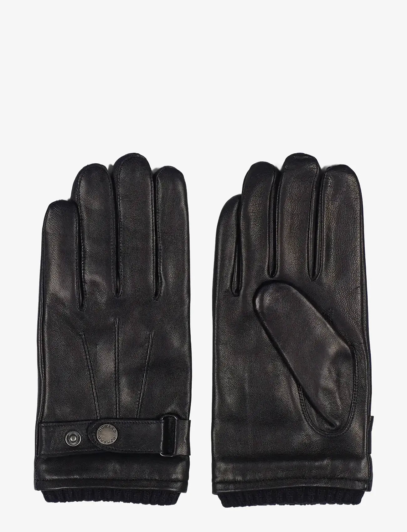 Howard London - Leather Gloves Smith - osta olukorra järgi - black - 0