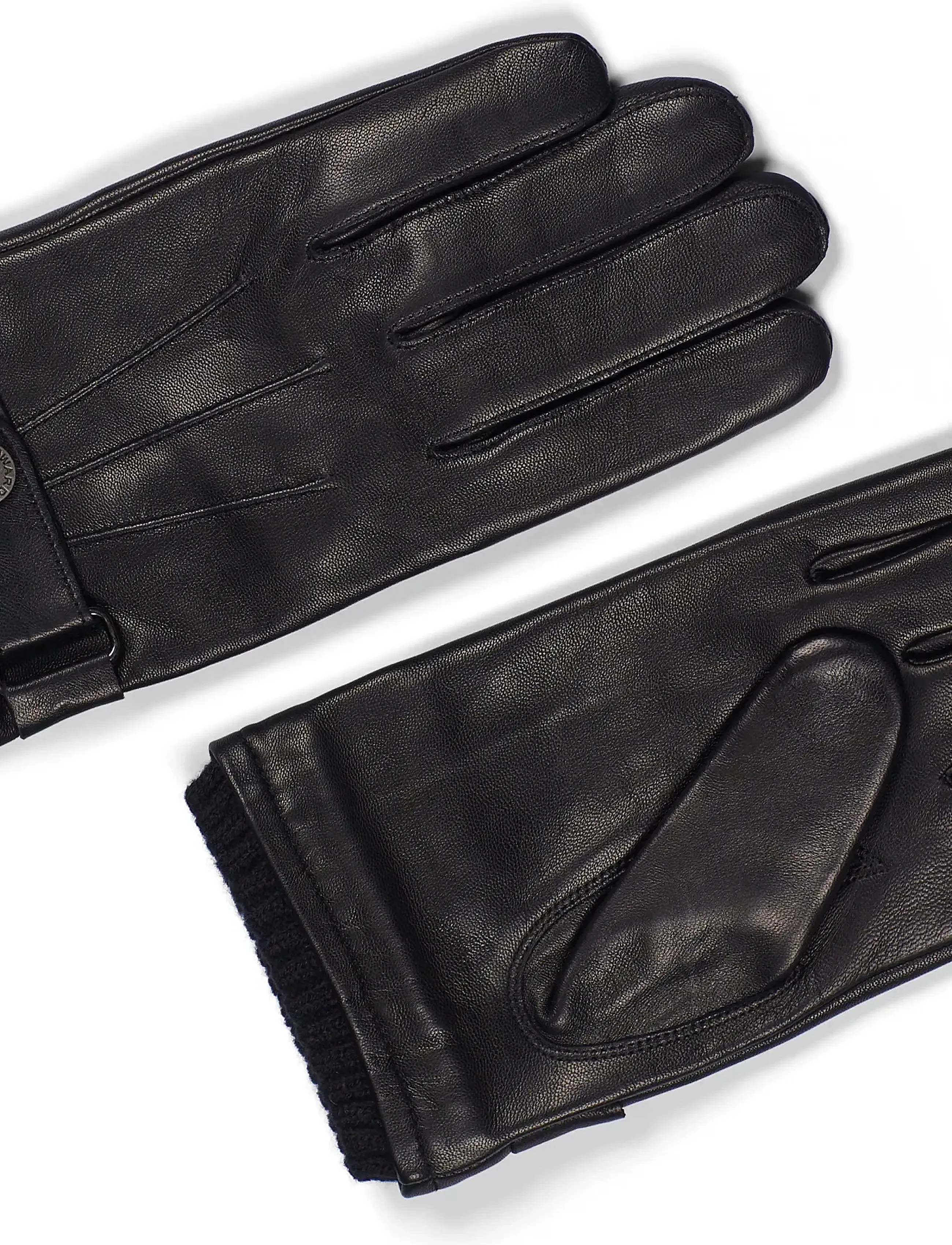 Howard London - Leather Gloves Smith - kepurės & pirštinės - black - 1