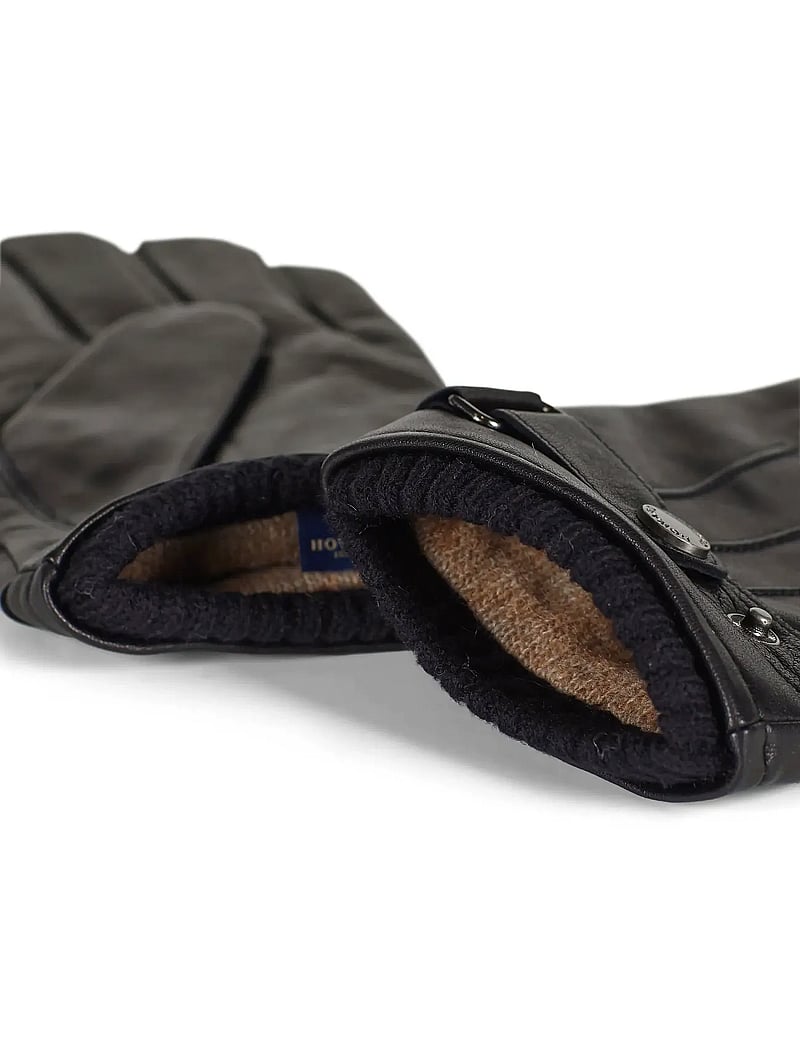 Howard London - Leather Gloves Smith - osta olukorra järgi - black - 2