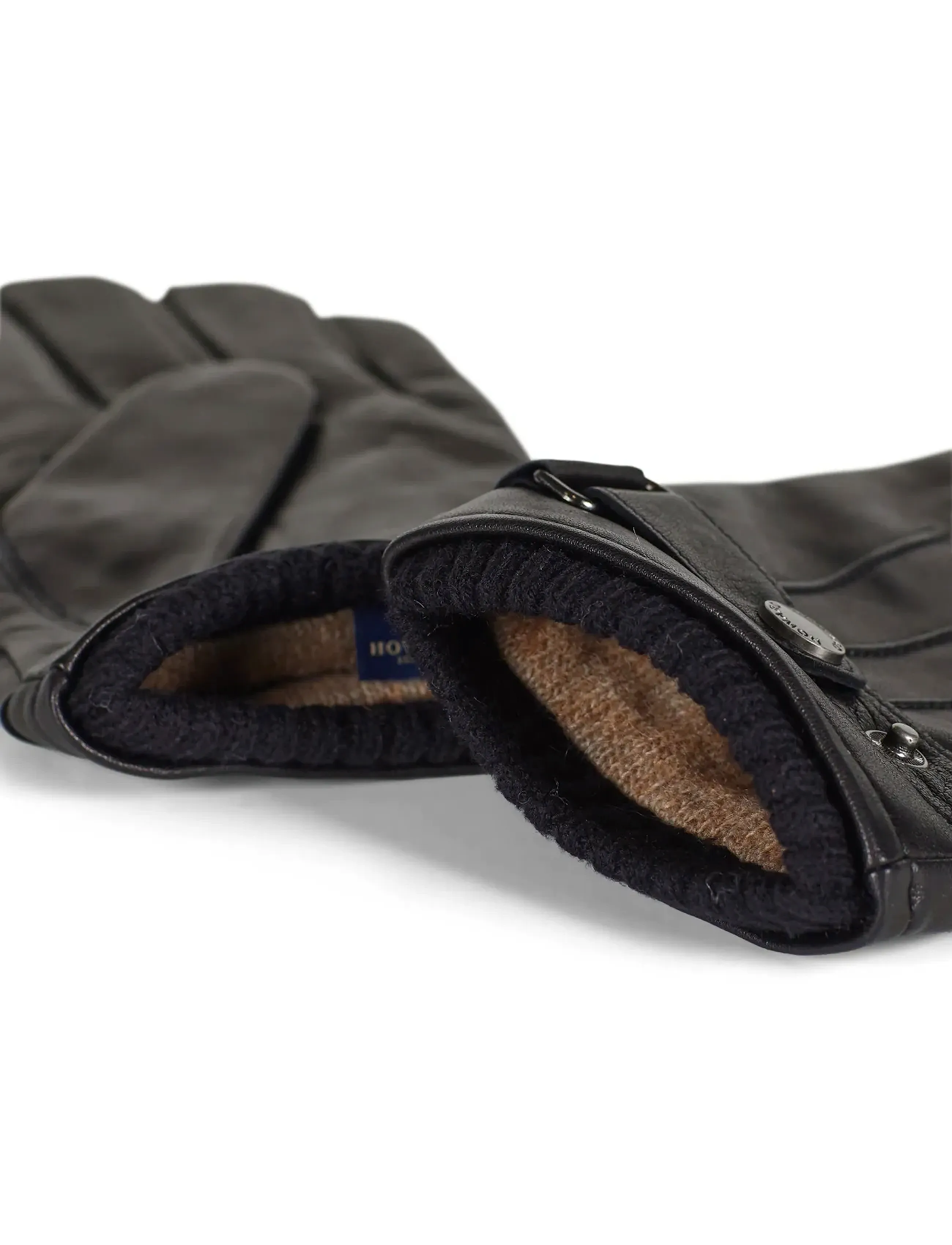 Howard London - Leather Gloves Smith - kepurės & pirštinės - black - 2