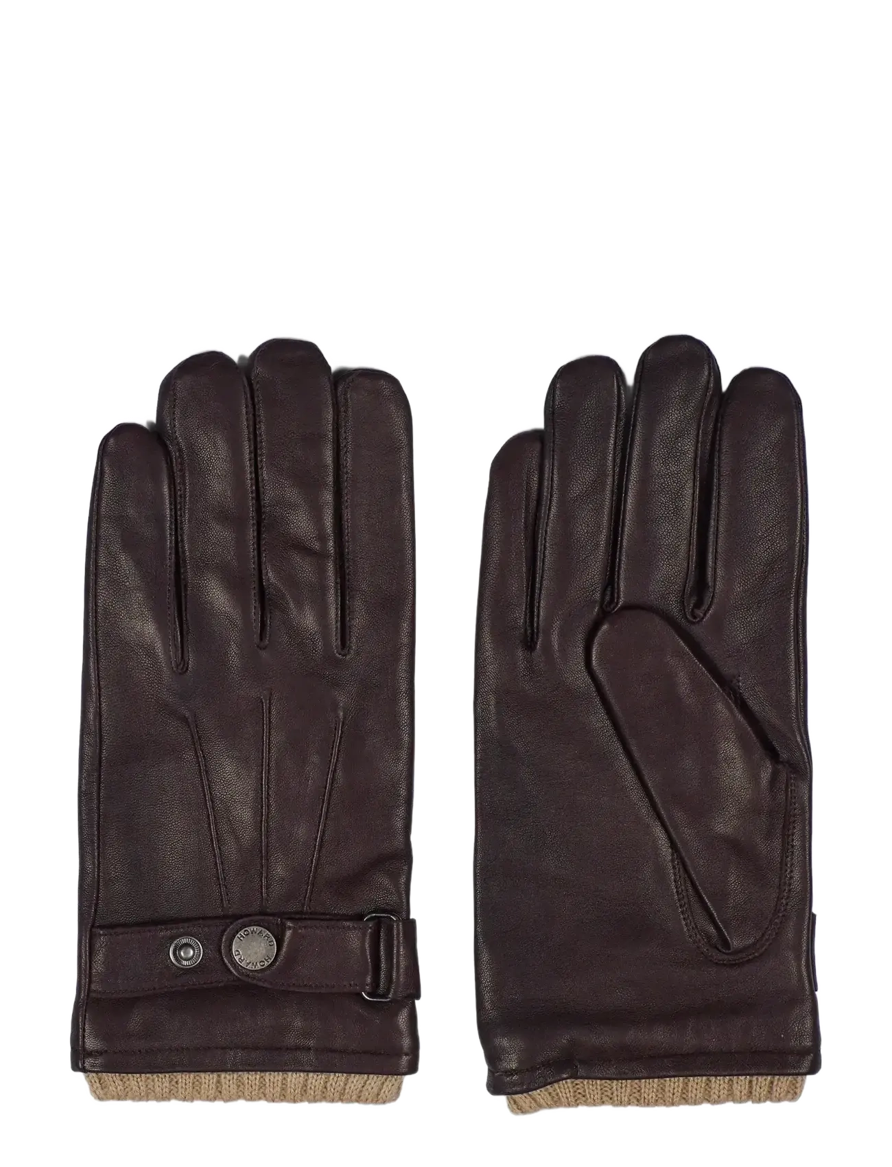 Howard London Leather Gloves Smith - Handschuhe - DARK BROWN / brown