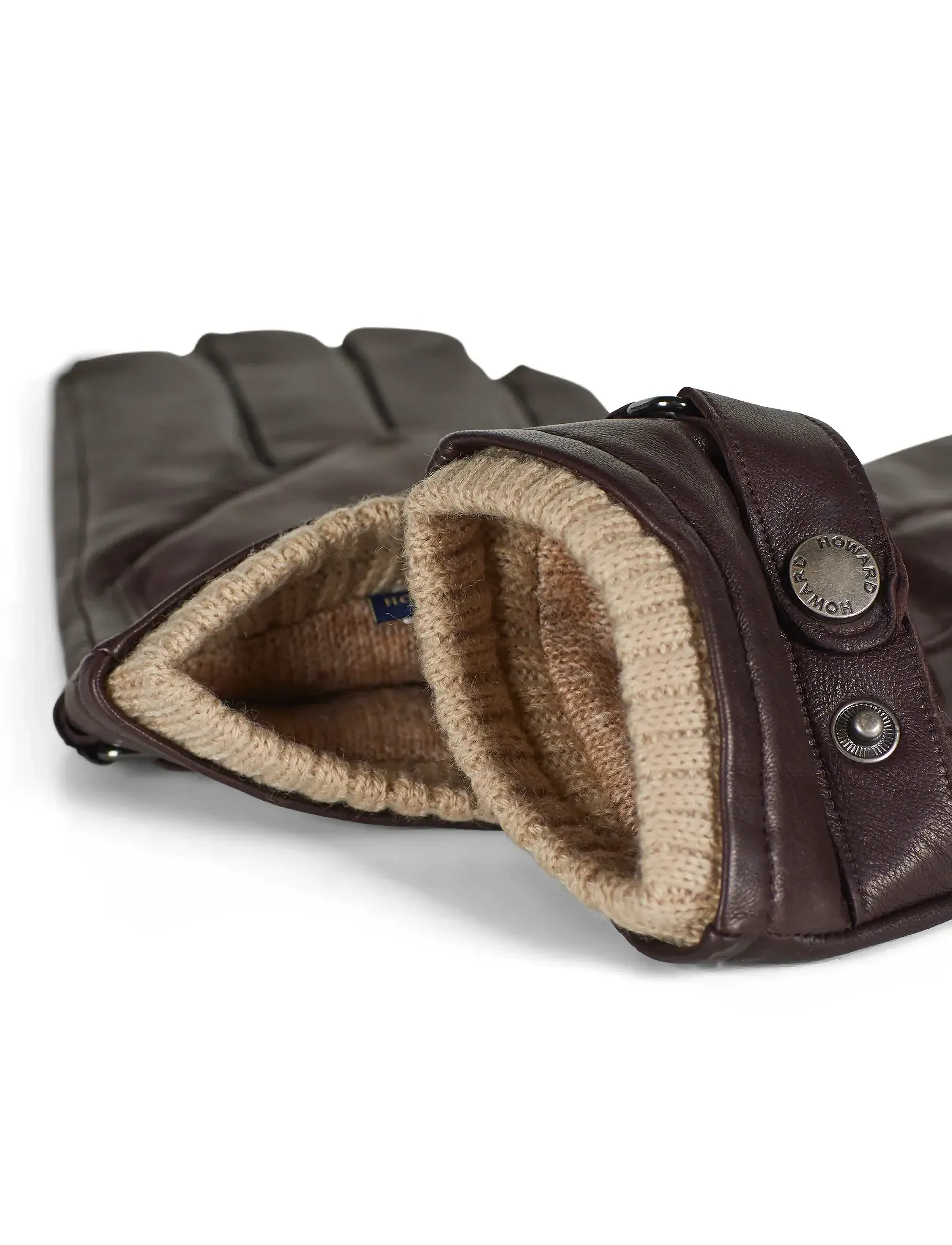Howard London - Leather Gloves Smith - kupuj według okazji - dark brown - 2