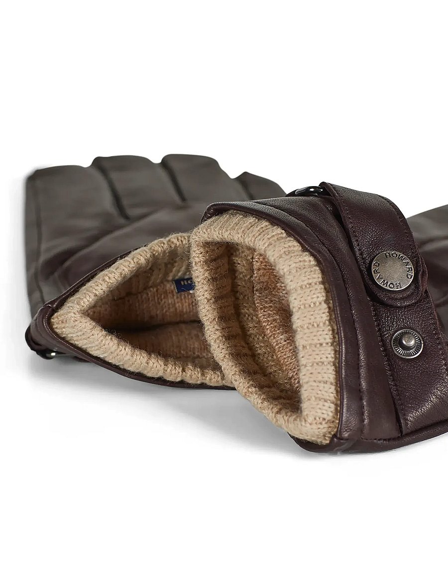 Howard London - Leather Gloves Smith - osta olukorra järgi - dark brown - 2