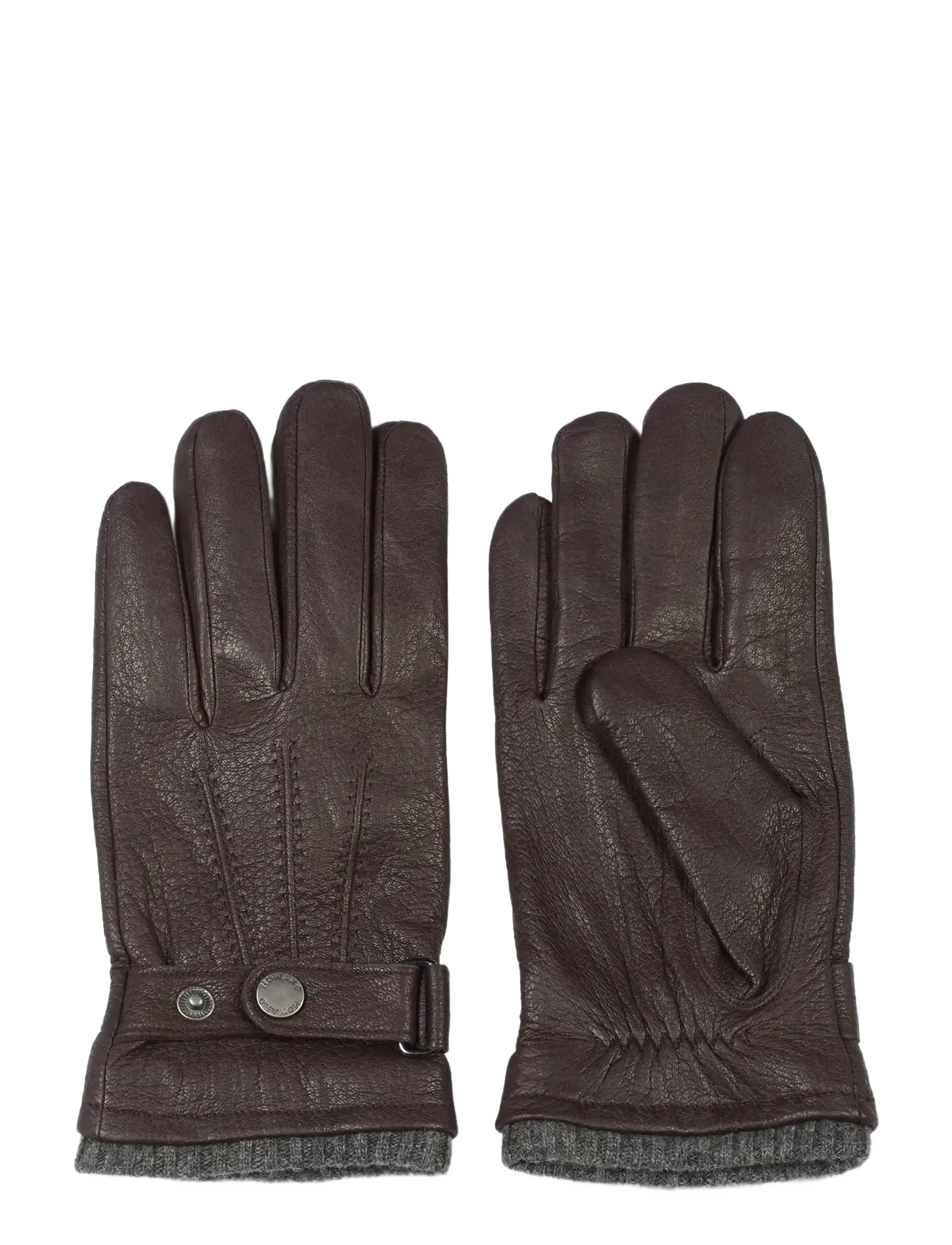 Howard London Leather Gloves Bruno - Handschuhe - DARK BROWN / brown