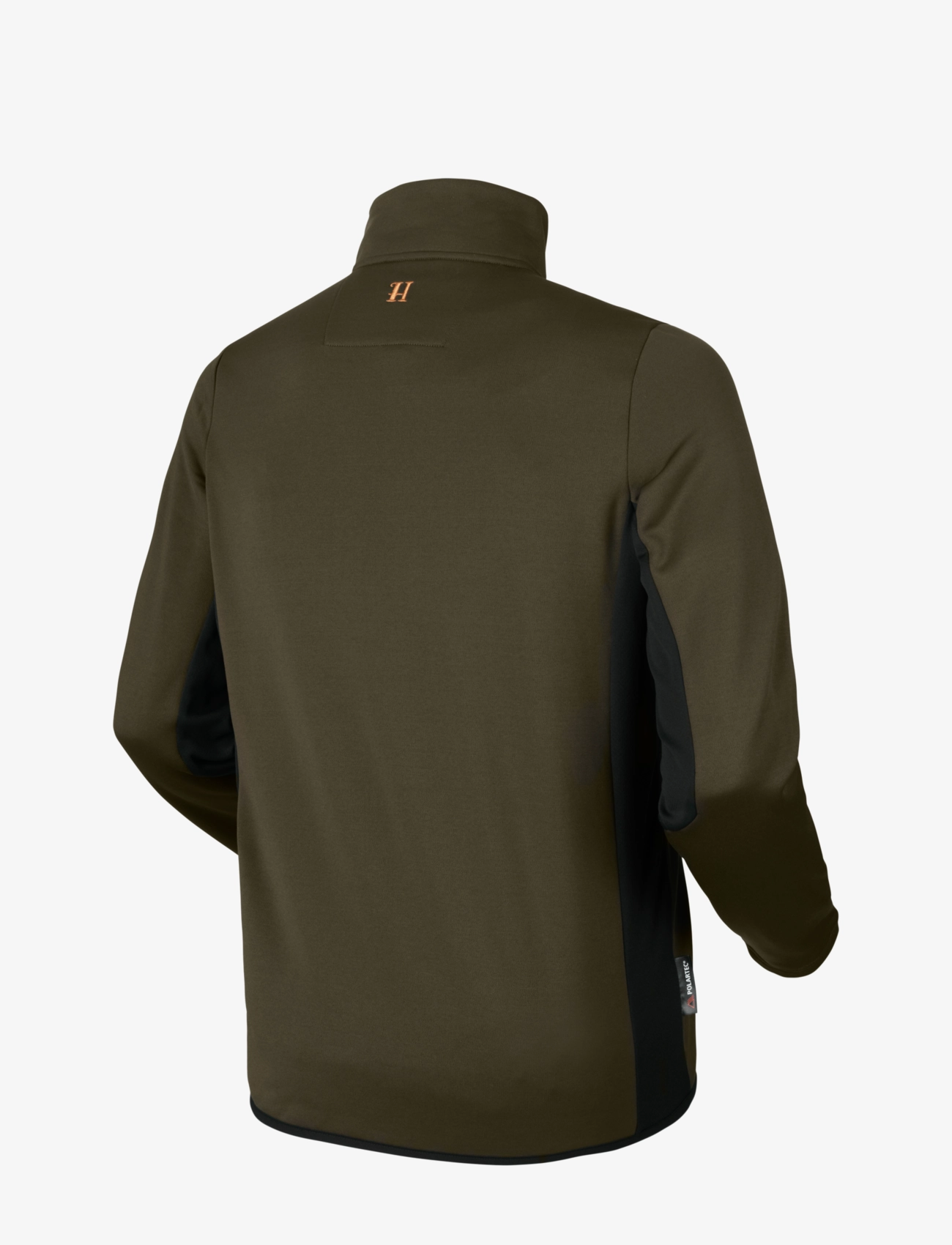 Härkila - Tidan Hybrid half zip fleece jacket - willow green/black - 1