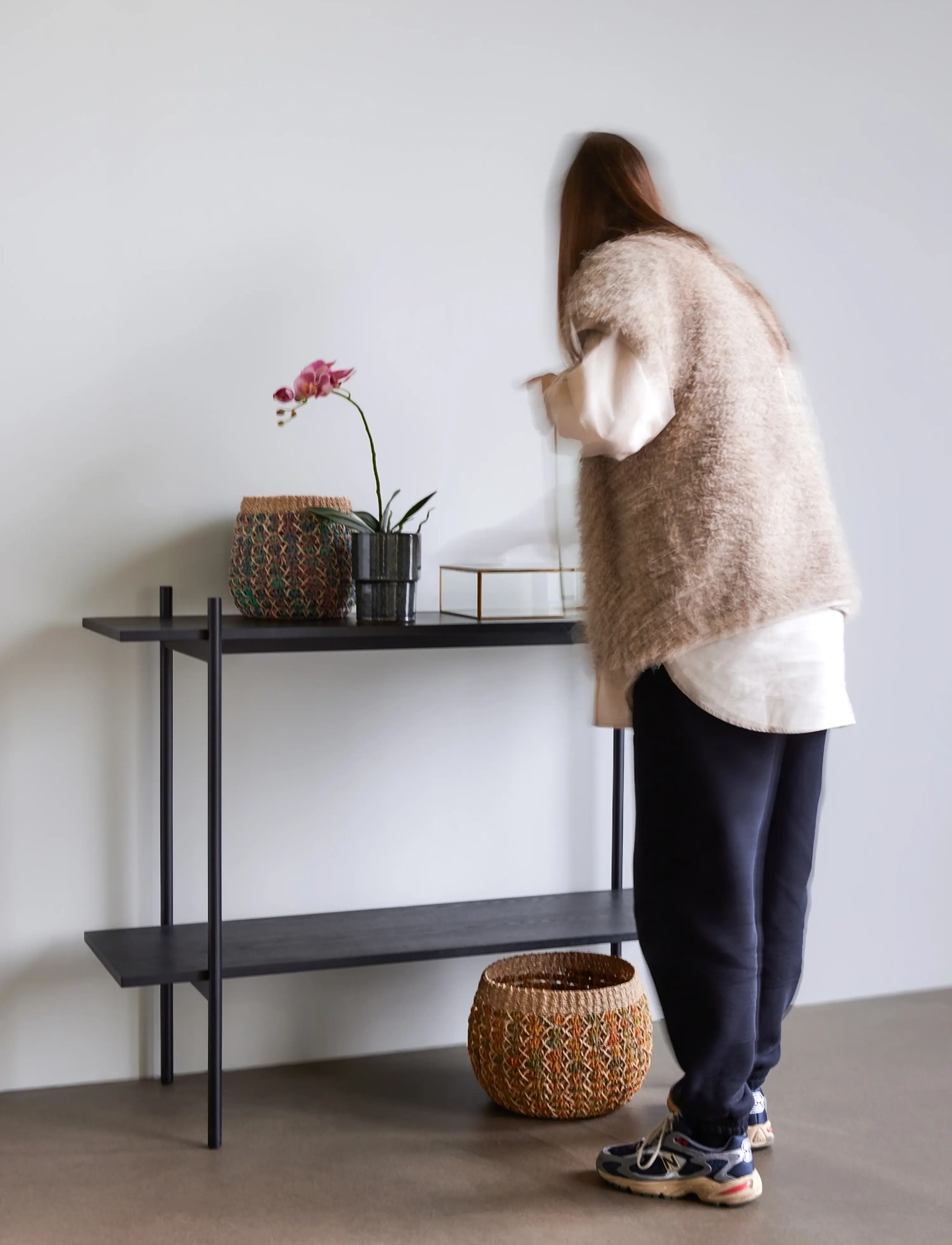 Hübsch Norm Shelf Single Small Black, One Size, Black, Møbler > Hylder, Unisex