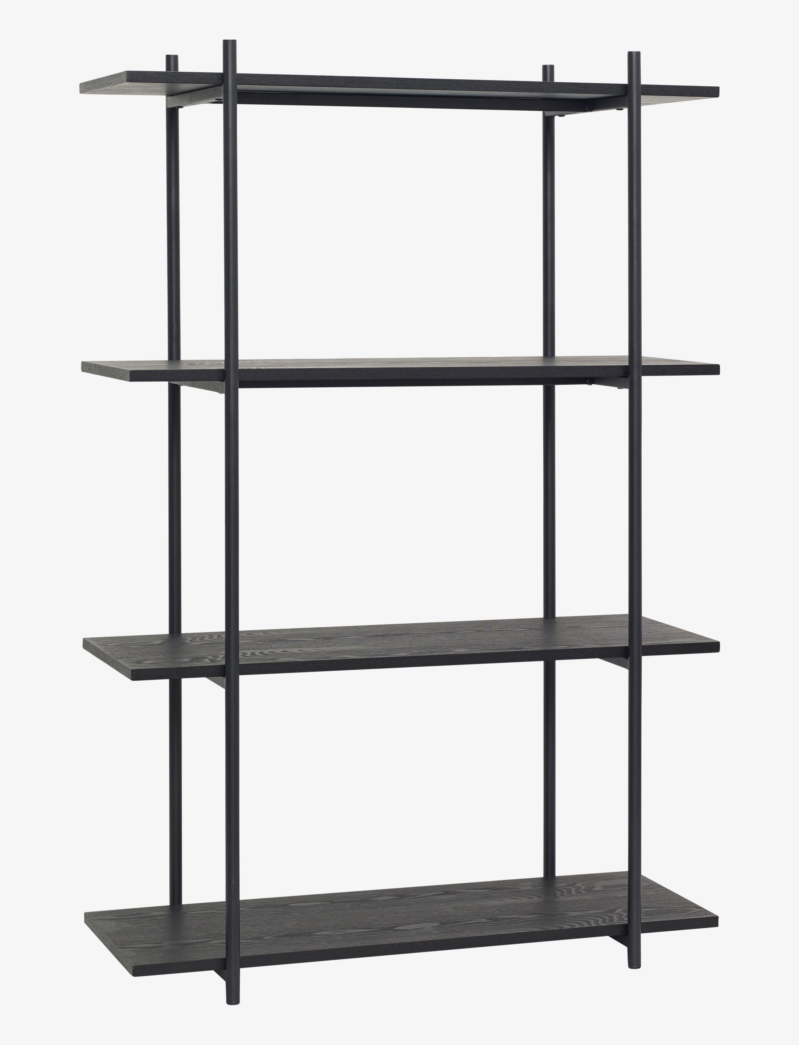Hübsch Norm Shelf Unit Single Large Black, Hylde, Sort, Str: ONE SIZE