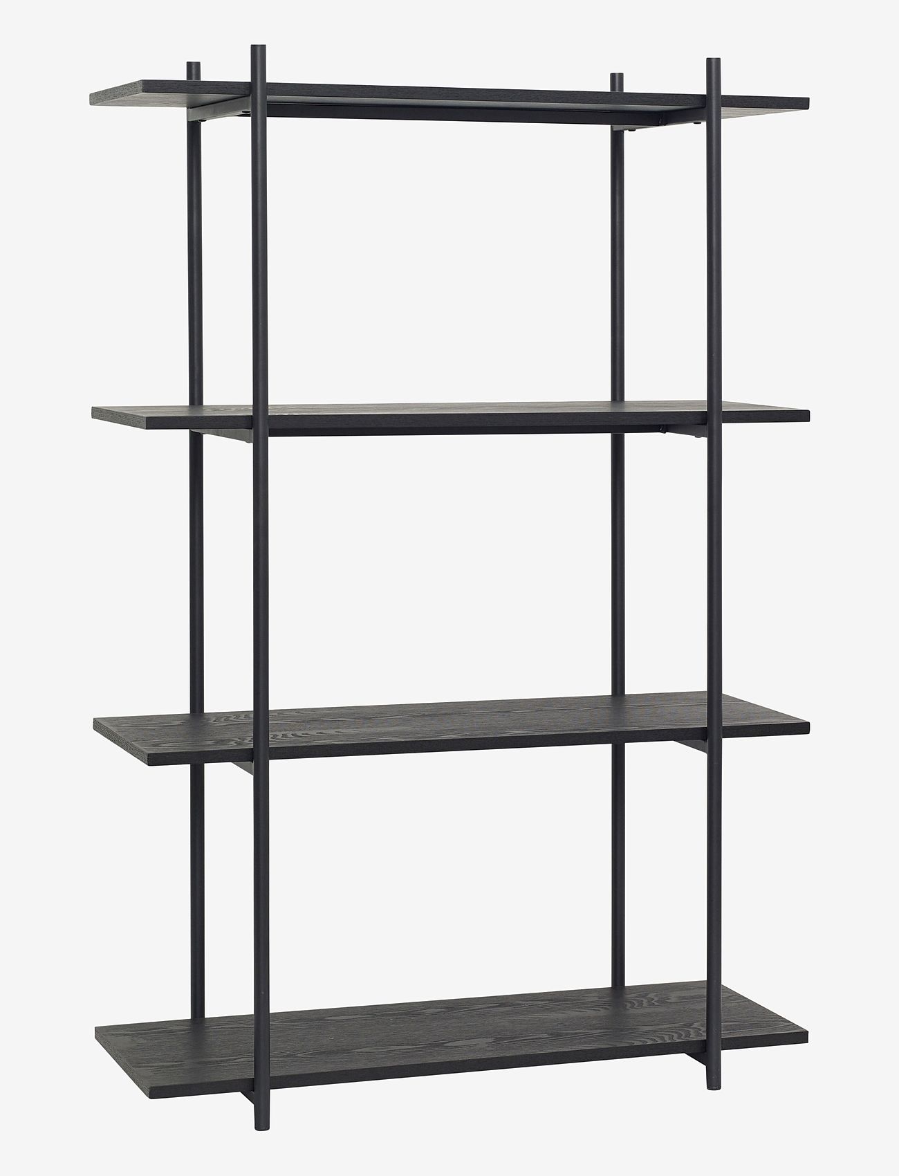 Hübsch - Norm Shelf Unit Single Large Black - geymsla og hillur - black - 1