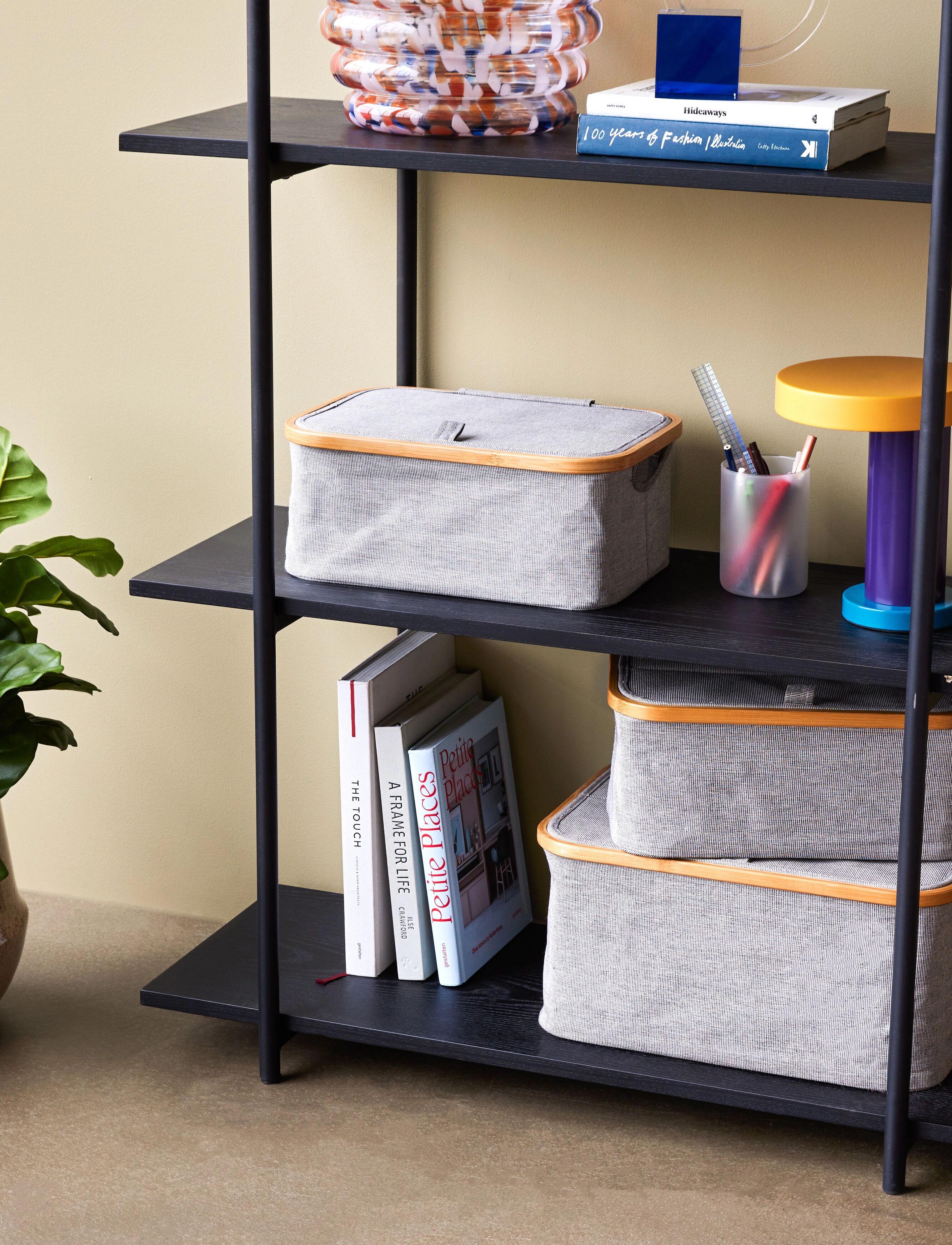 Hübsch - Norm Shelf Unit Single Large Black - hylder - black - 5
