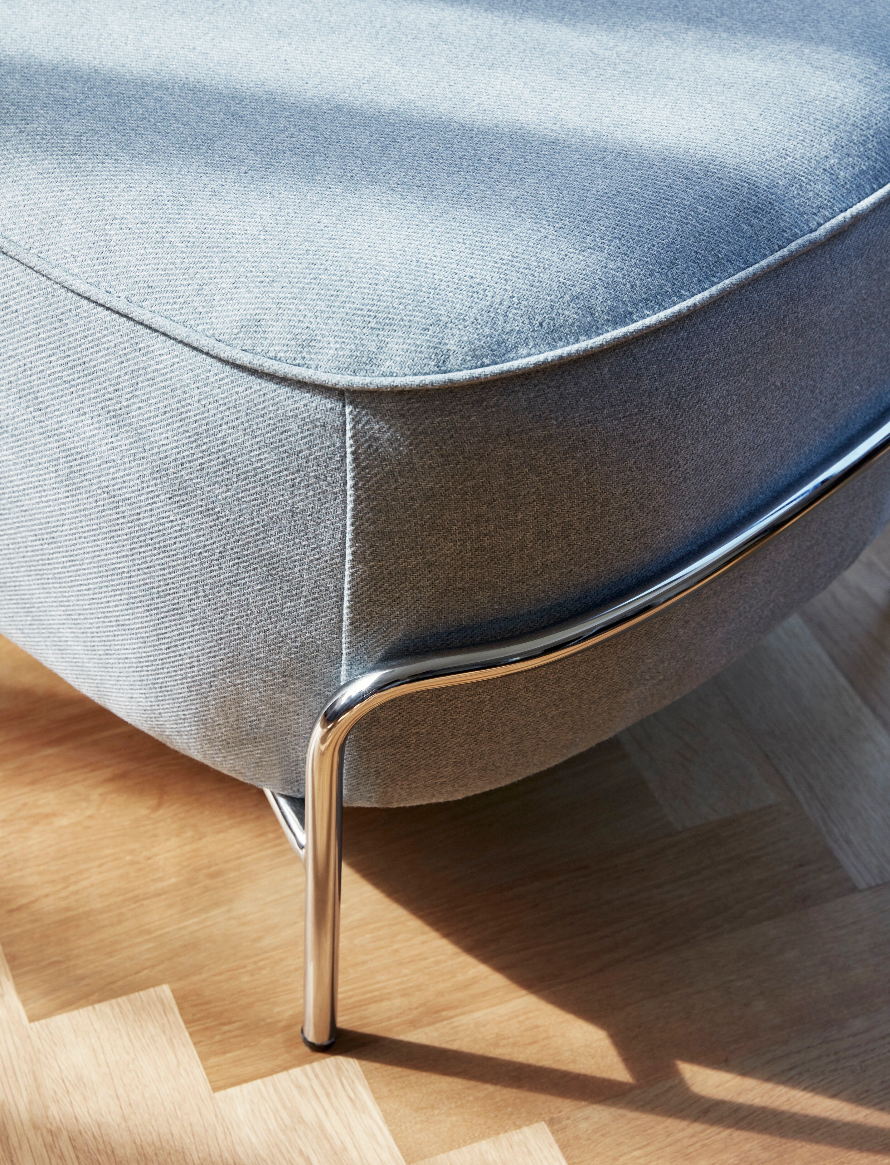 Hübsch - Kumo Pouf - blue - 2