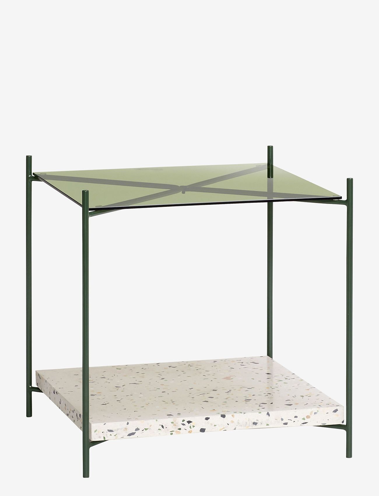 Hübsch - Niche Side Table Green/Terrazzo - nach preis einkaufen - green,white - 0