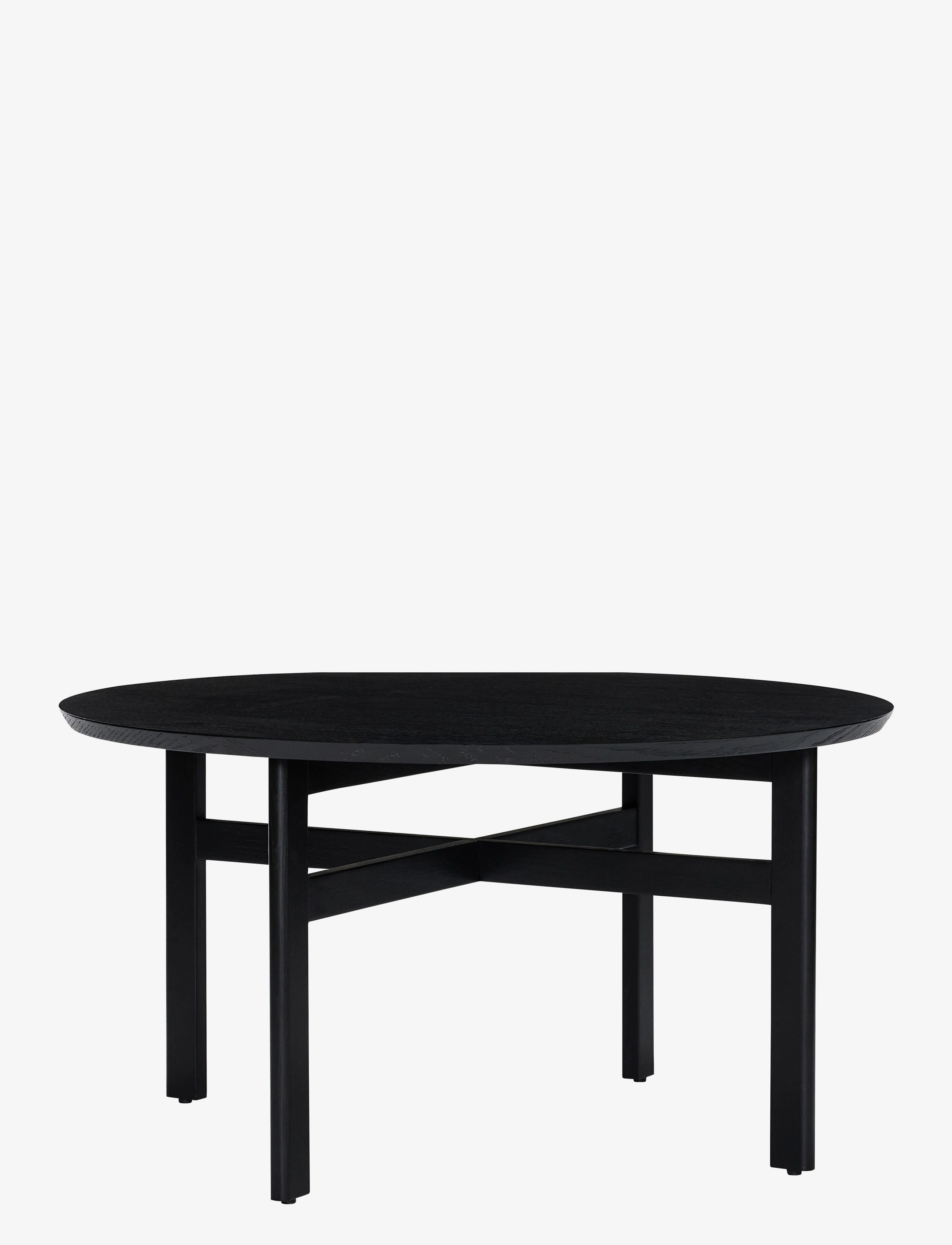 Hübsch Fjord Coffee Table Black, Sofabord, Sort, Str: Ø 80 cm