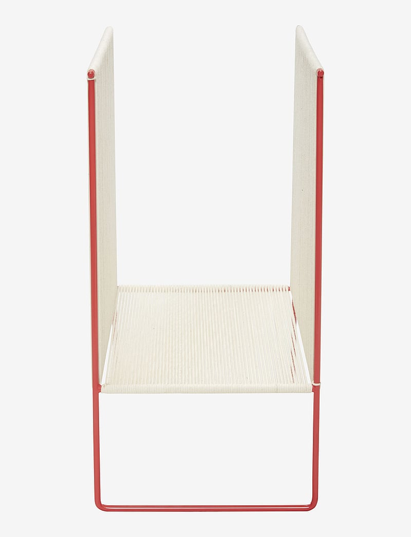 Hübsch - String Magazine Holder - ajakirja hoidik - nature/red - 2