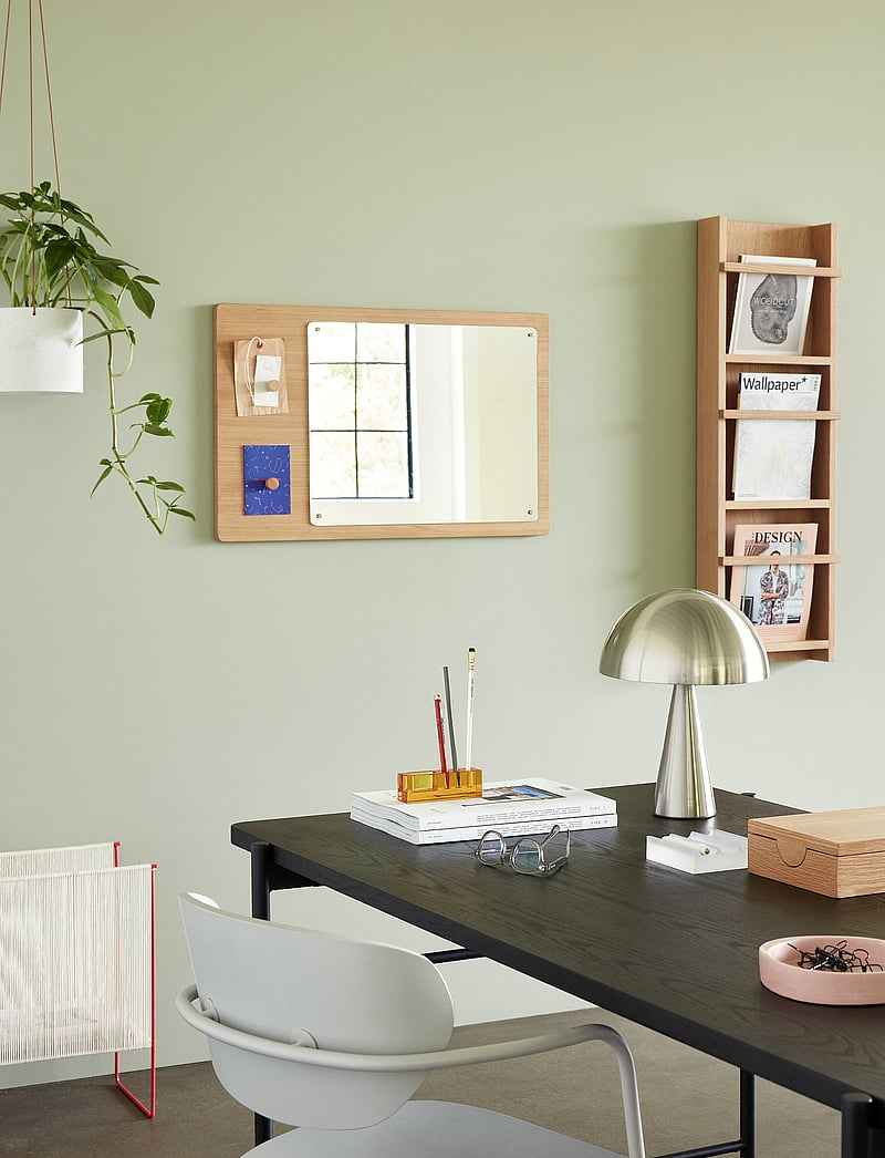 Hübsch - String Magazine Holder - ajakirja hoidik - nature/red - 0