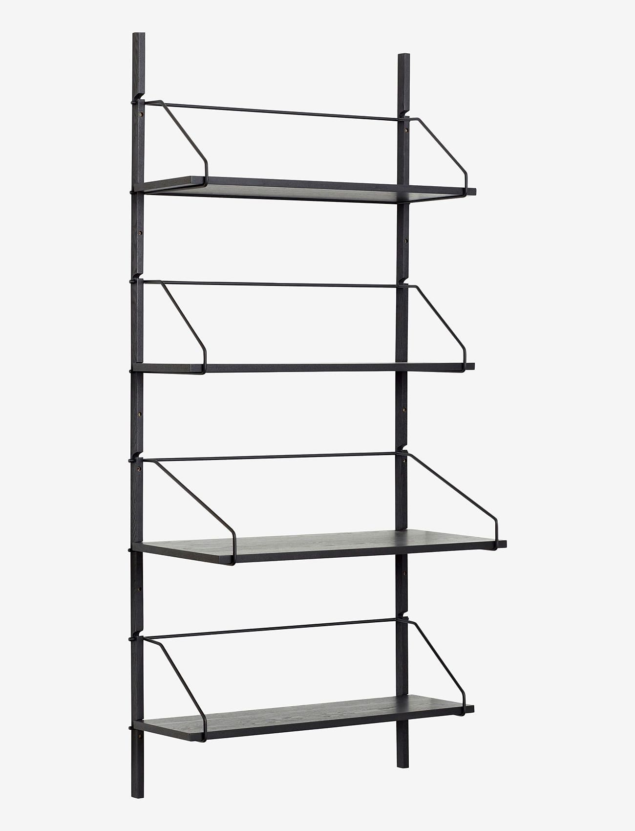 Hübsch - Norm Wall Shelf Unit 4 Shelves Black - hylder - black - 1