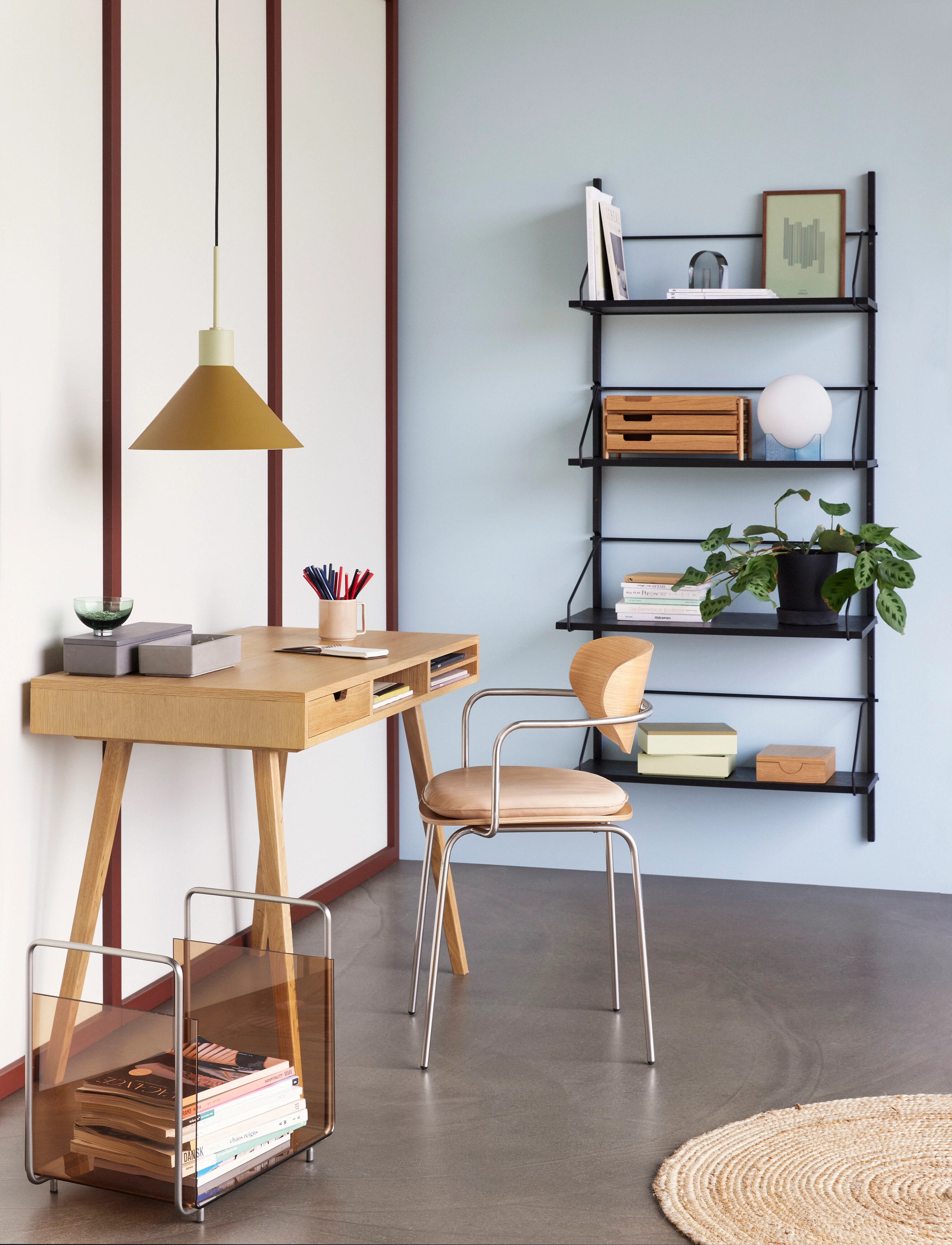 Hübsch Norm Wall Shelf Unit 4 Shelves Black, One Size, Black, Møbler > Hylder, Unisex