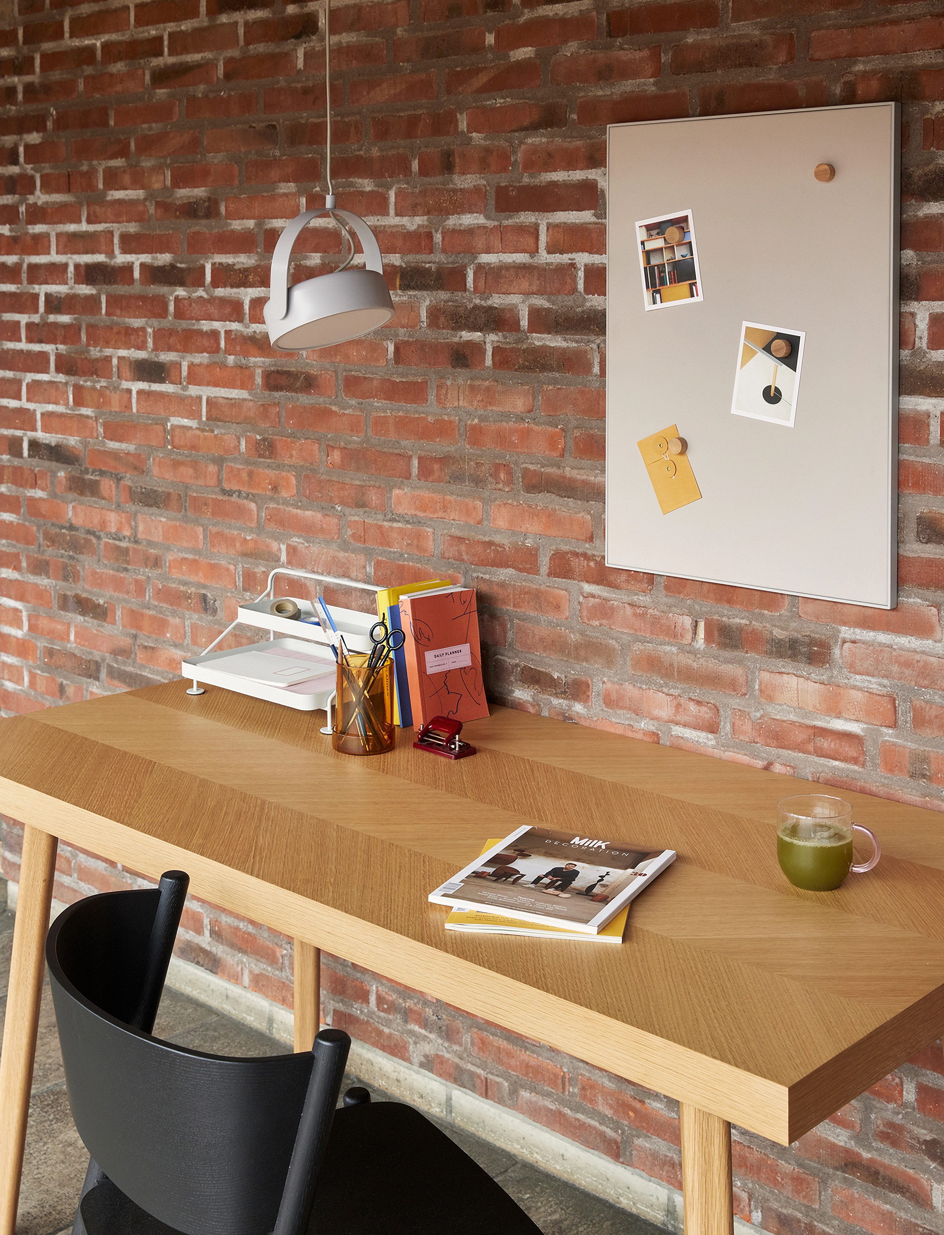 Hübsch Era Tavle, One Size, Office Storage, Grau - Cork Boards, Homeware