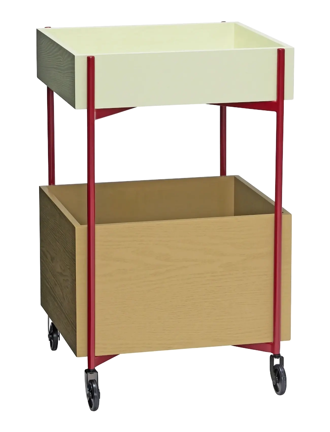 Hübsch Fresh Trolley - Julklappar - BURGUNDY,KHAKI / multi