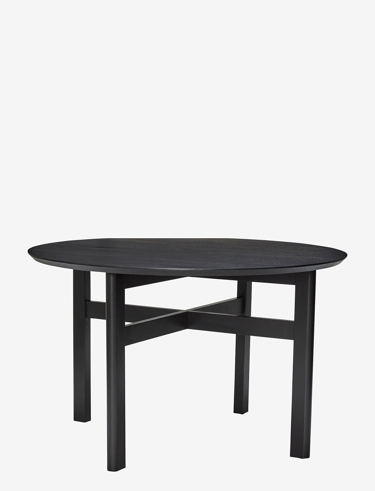 Hübsch - Fjord Dining Table Round Small Black - dining tables - black - 1