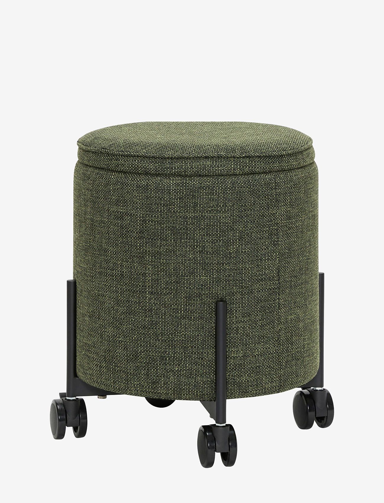 Hübsch - Contain Pouffe - kott-toolid - green - 0