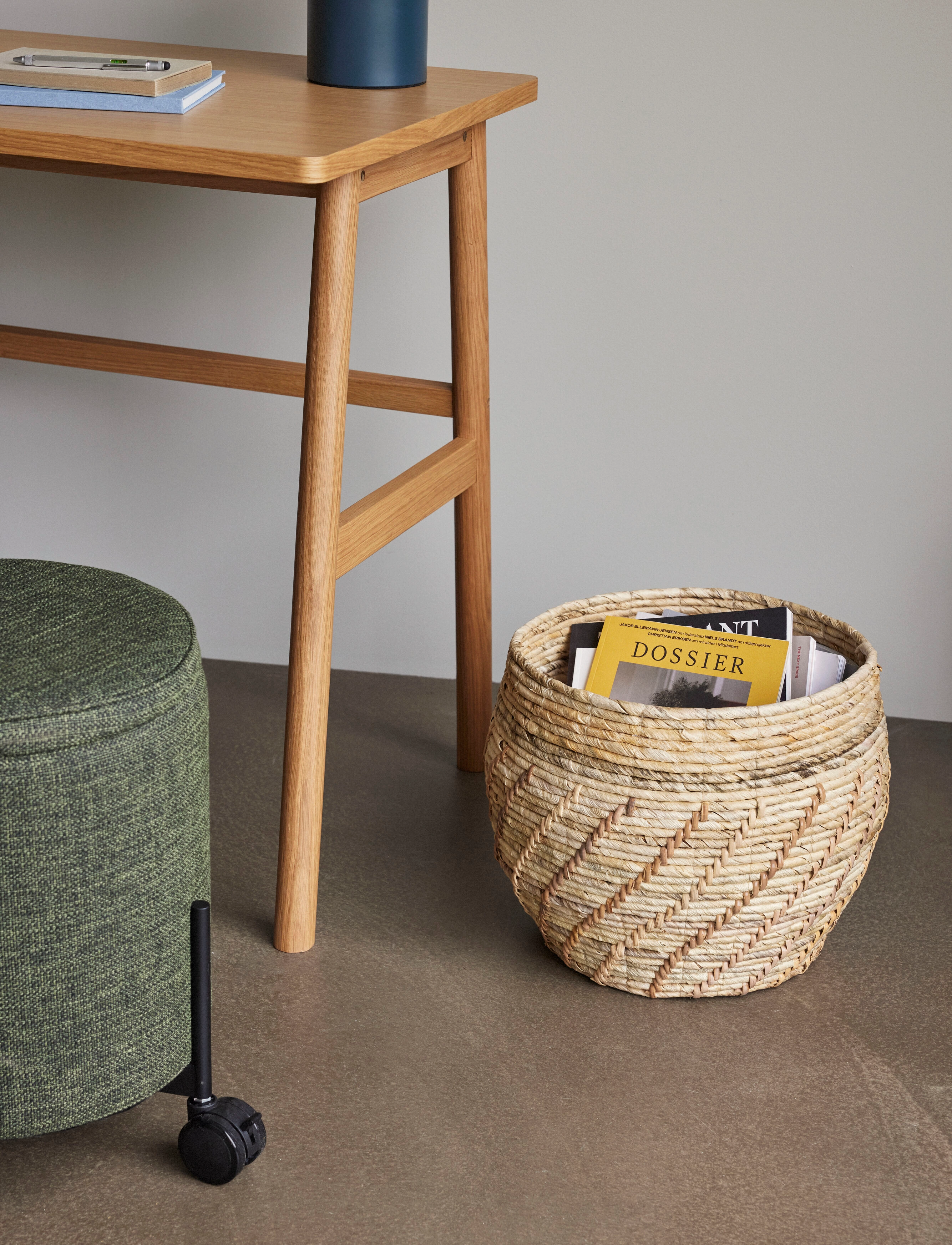 Hübsch - Contain Pouffe - pouffes - green - 4