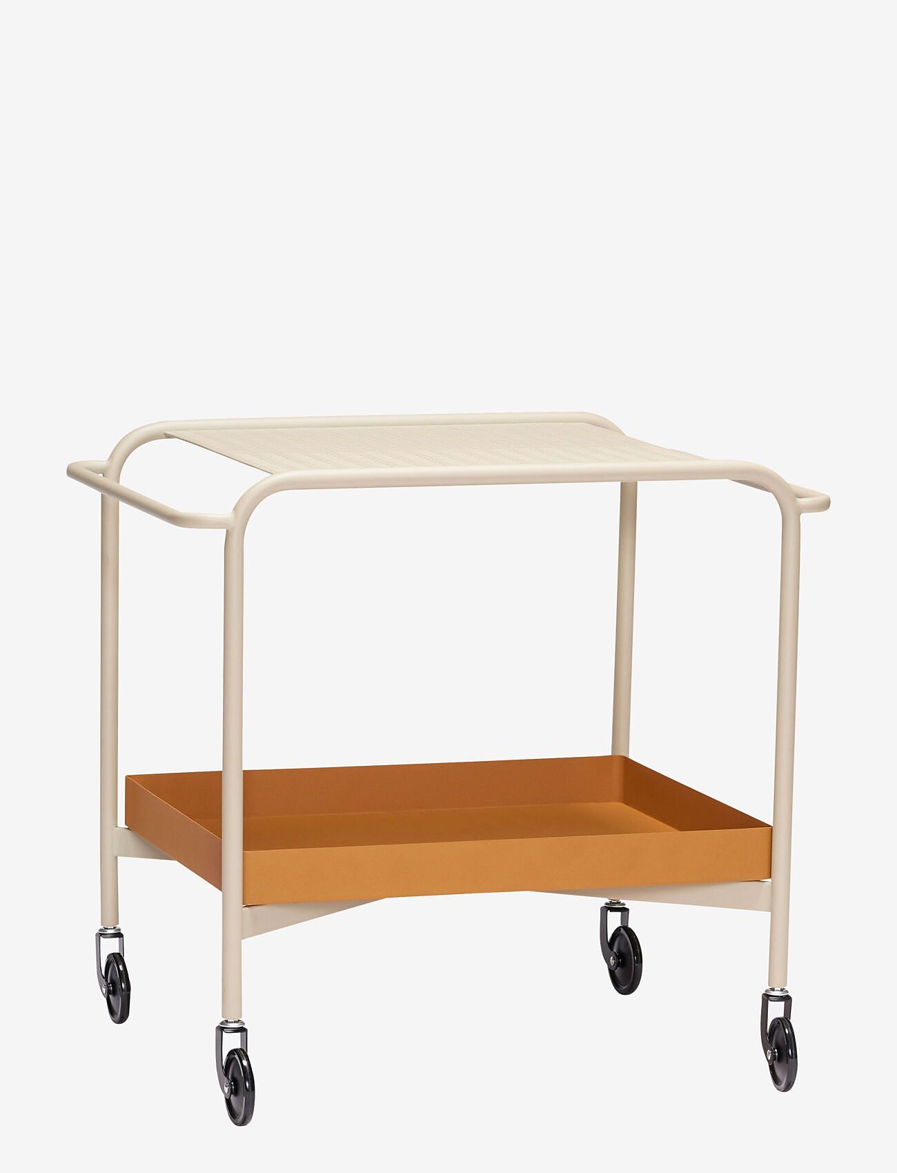 Hübsch - Push Trolley Sand/Brown - brown,sand - 0