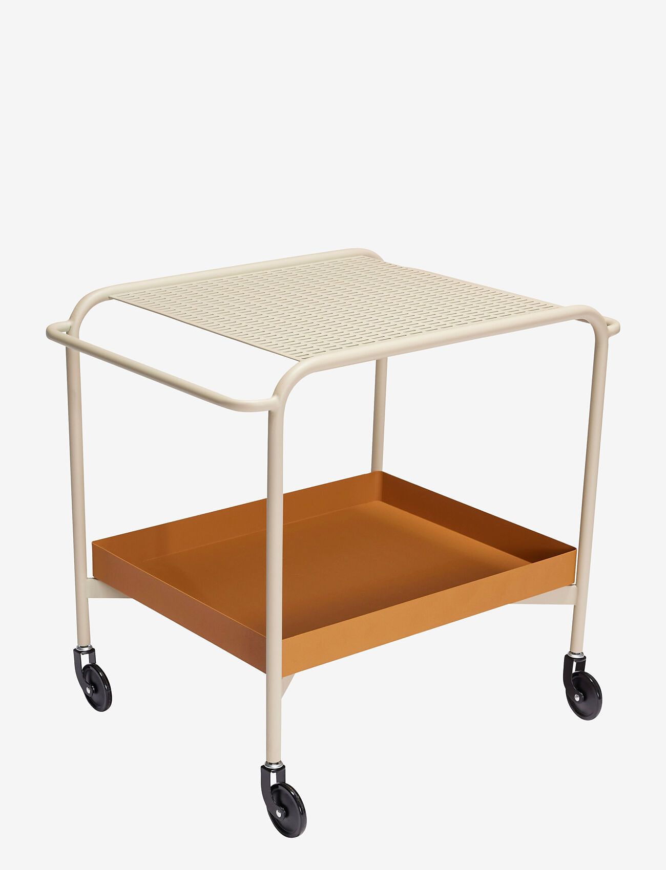 Hübsch - Push Trolley Sand/Brown - brown,sand - 1