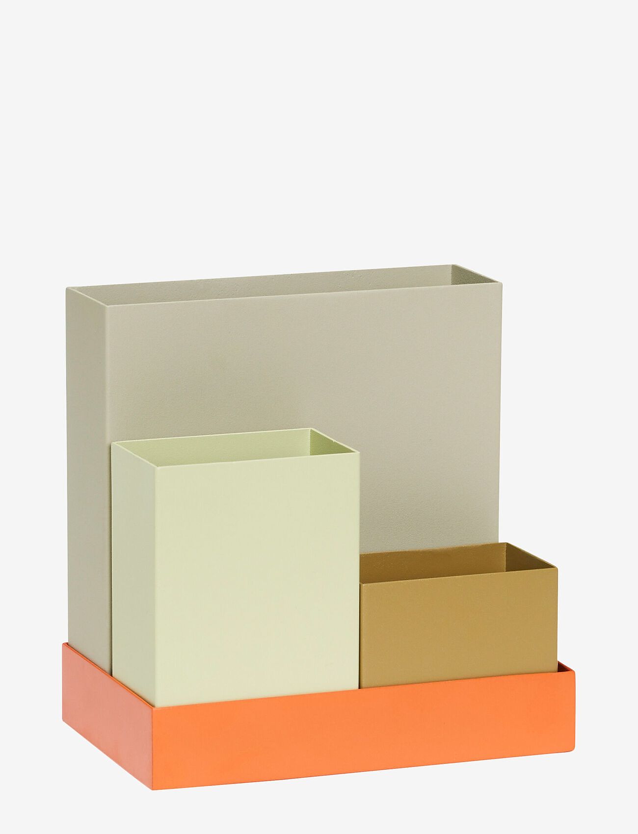 Hübsch - Sortit Organiser Multicolour (set of 4) - light green,olive,orange,sand - 0