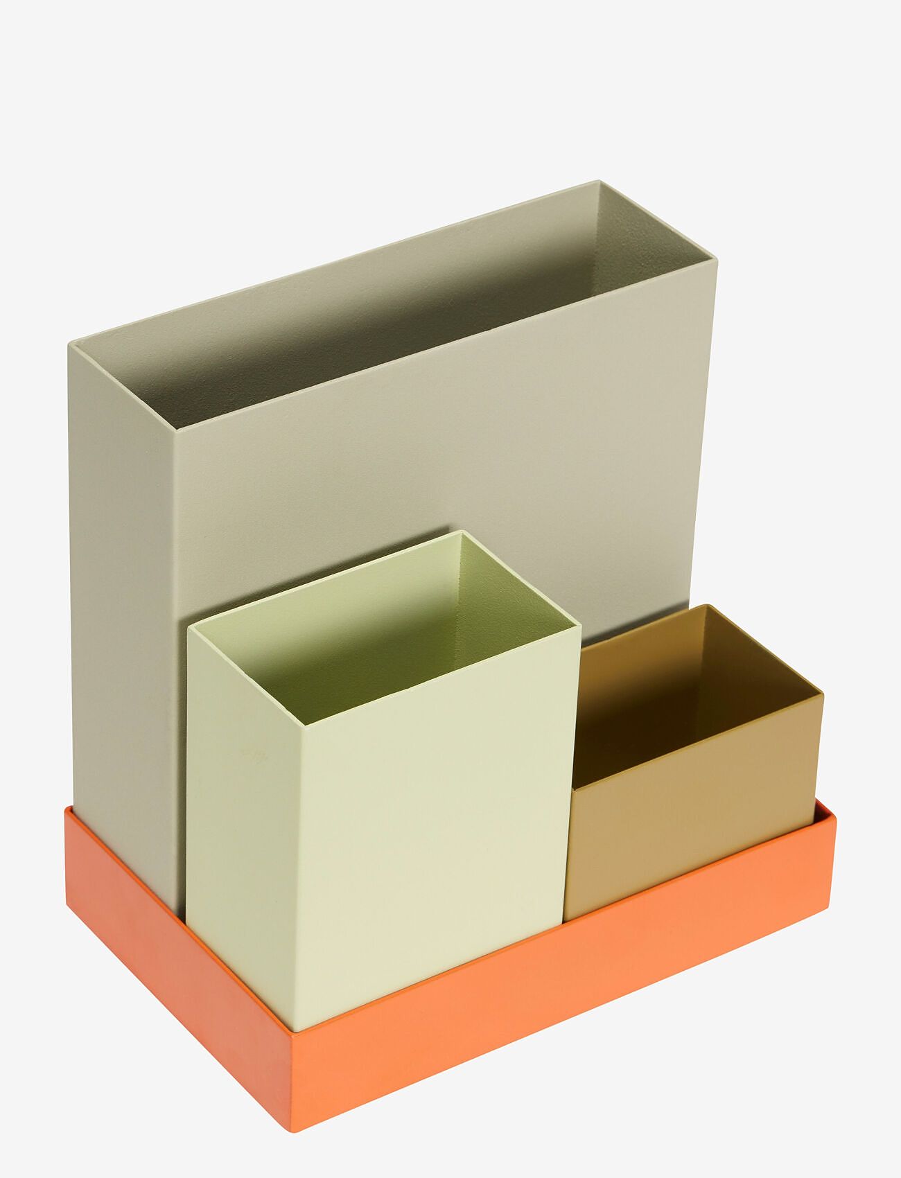Hübsch - Sortit Organiser Multicolour (set of 4) - light green,olive,orange,sand - 2