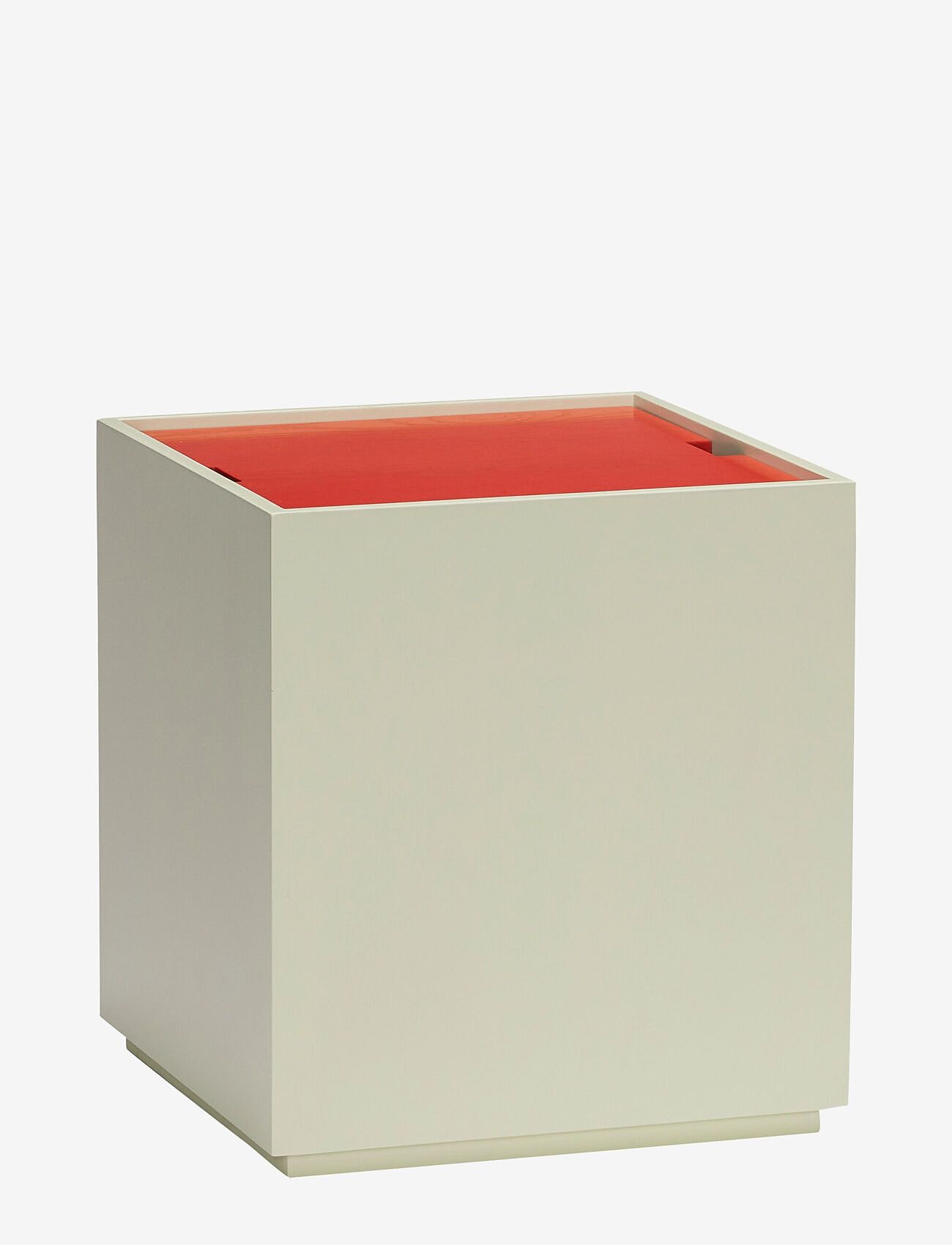 Hübsch - Vault Sidebord/Opbevaringskasse Lysegrøn/Rød - light green,red - 0