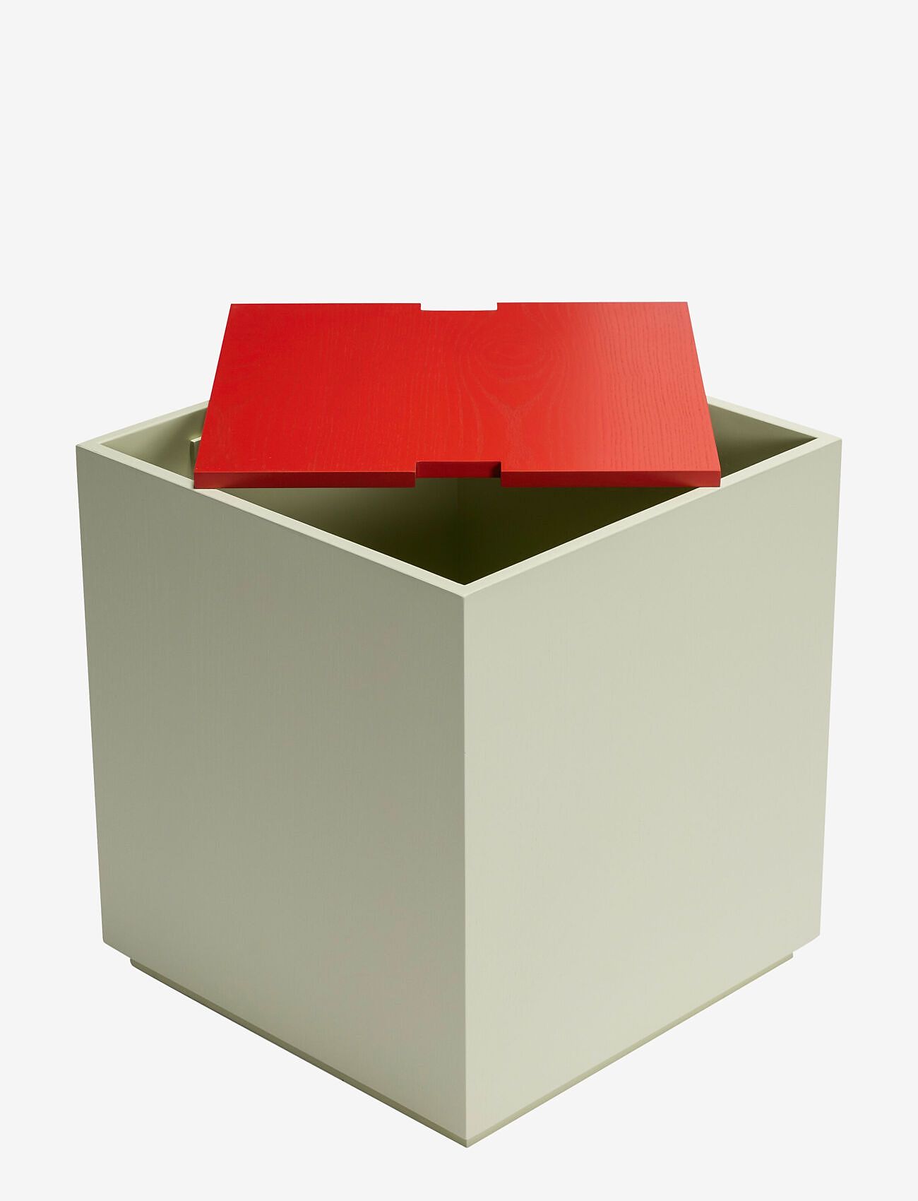 Hübsch - Vault Sidebord/Opbevaringskasse Lysegrøn/Rød - light green,red - 2