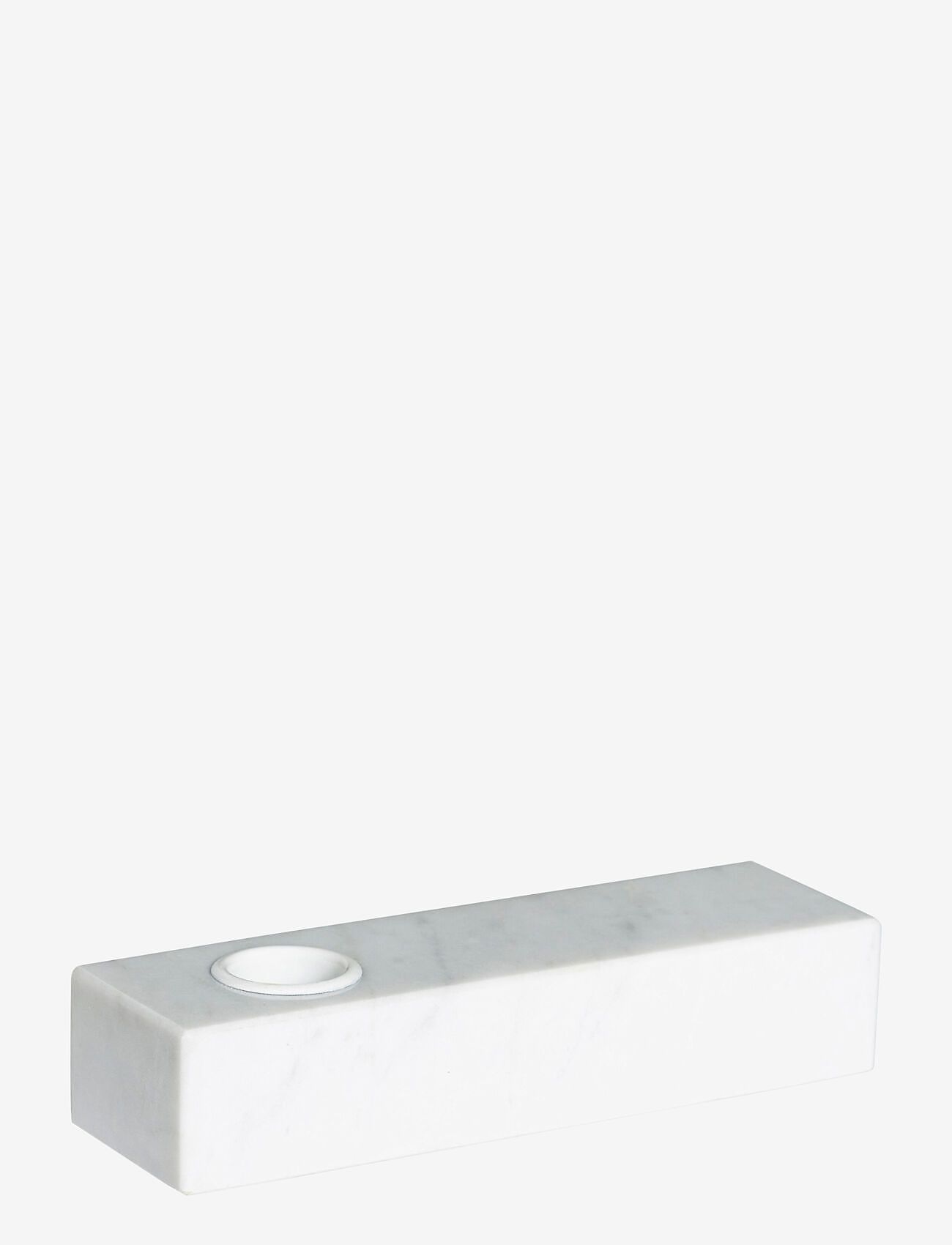 Hübsch - Brick Lysestage Hvid - white - 0