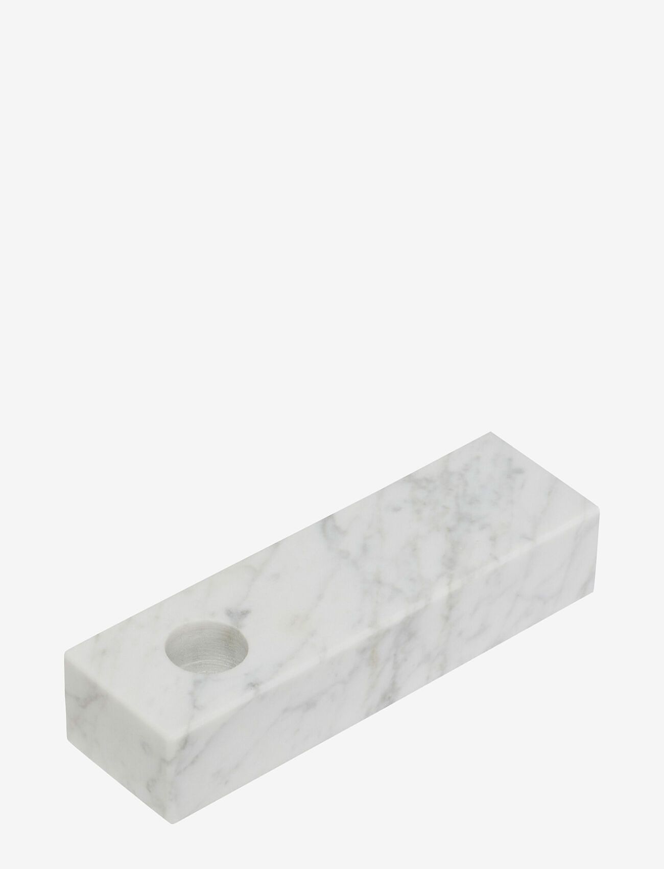 Hübsch - Brick Lysestage Hvid - white - 1