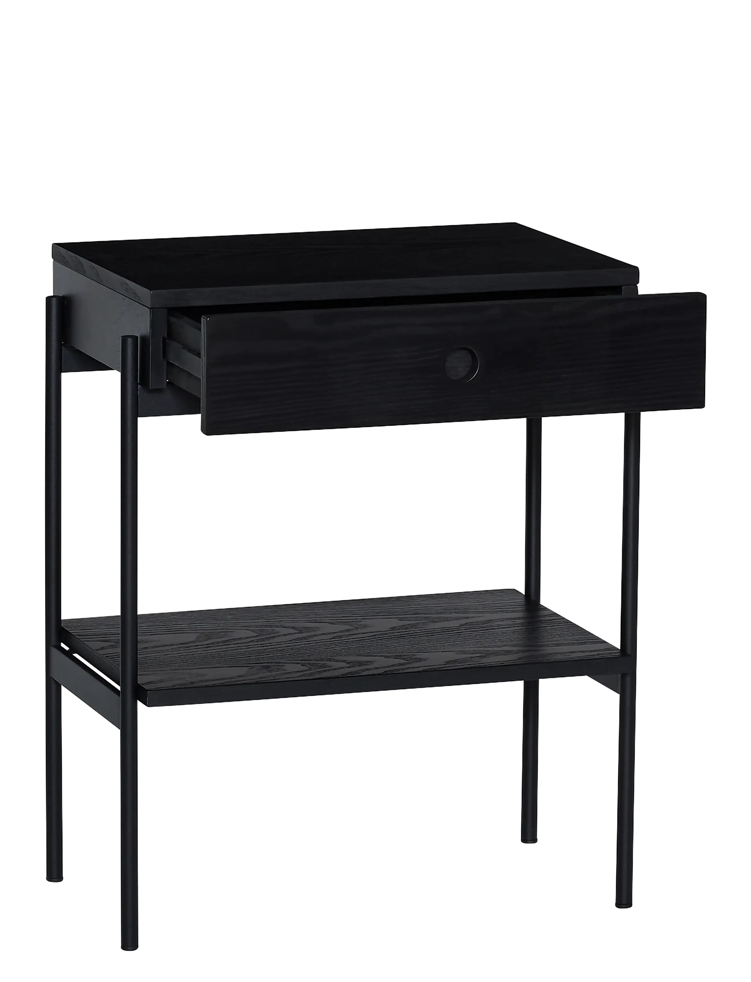 Hübsch - Noir Bedside Table - küljelauad ja väikesed lauad - black - 3