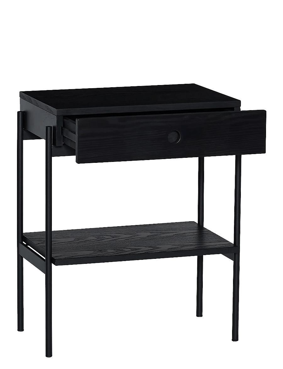 Hübsch - Noir Bedside Table - küljelauad ja väikesed lauad - black - 3