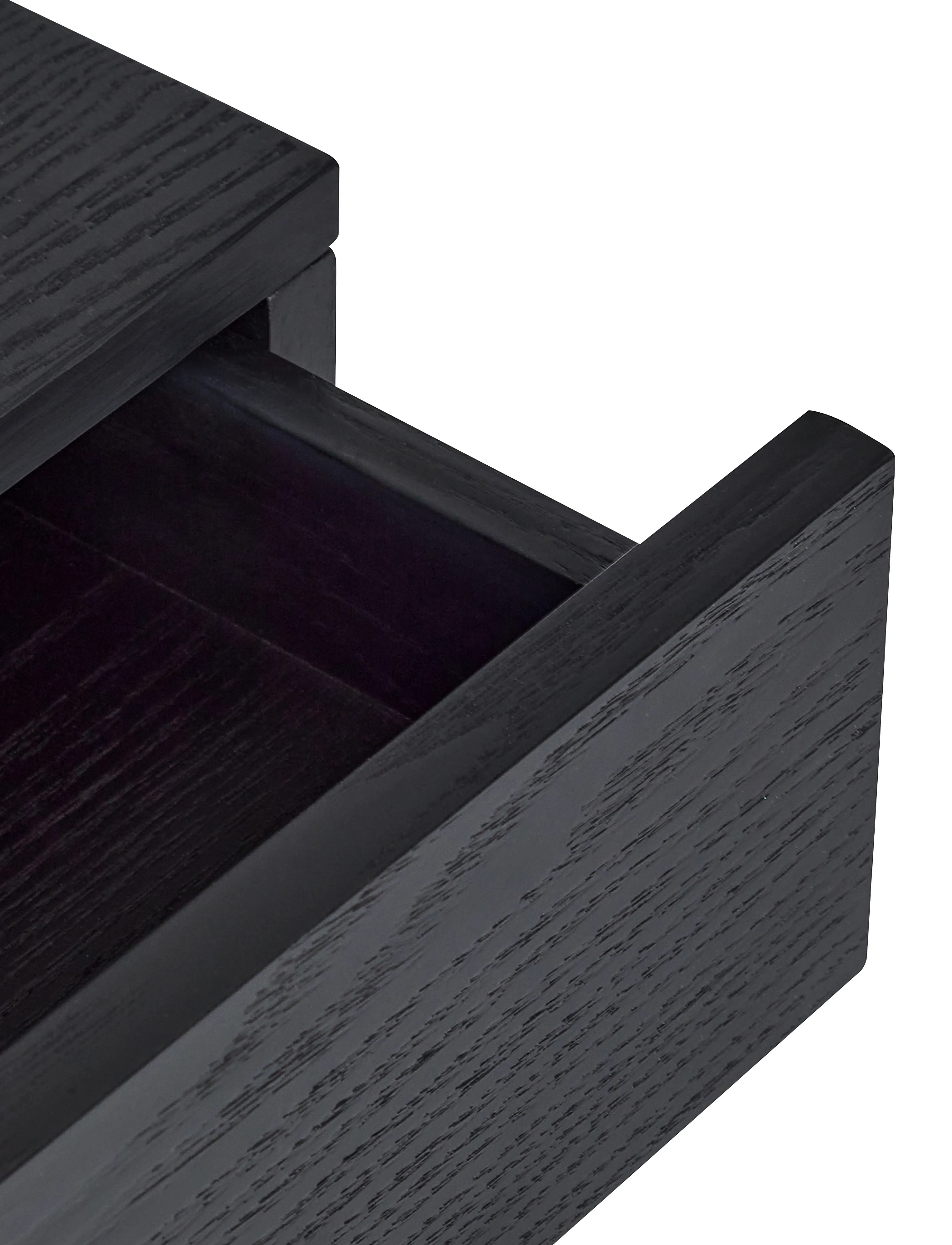 Hübsch - Noir Bedside Table - küljelauad ja väikesed lauad - black - 2