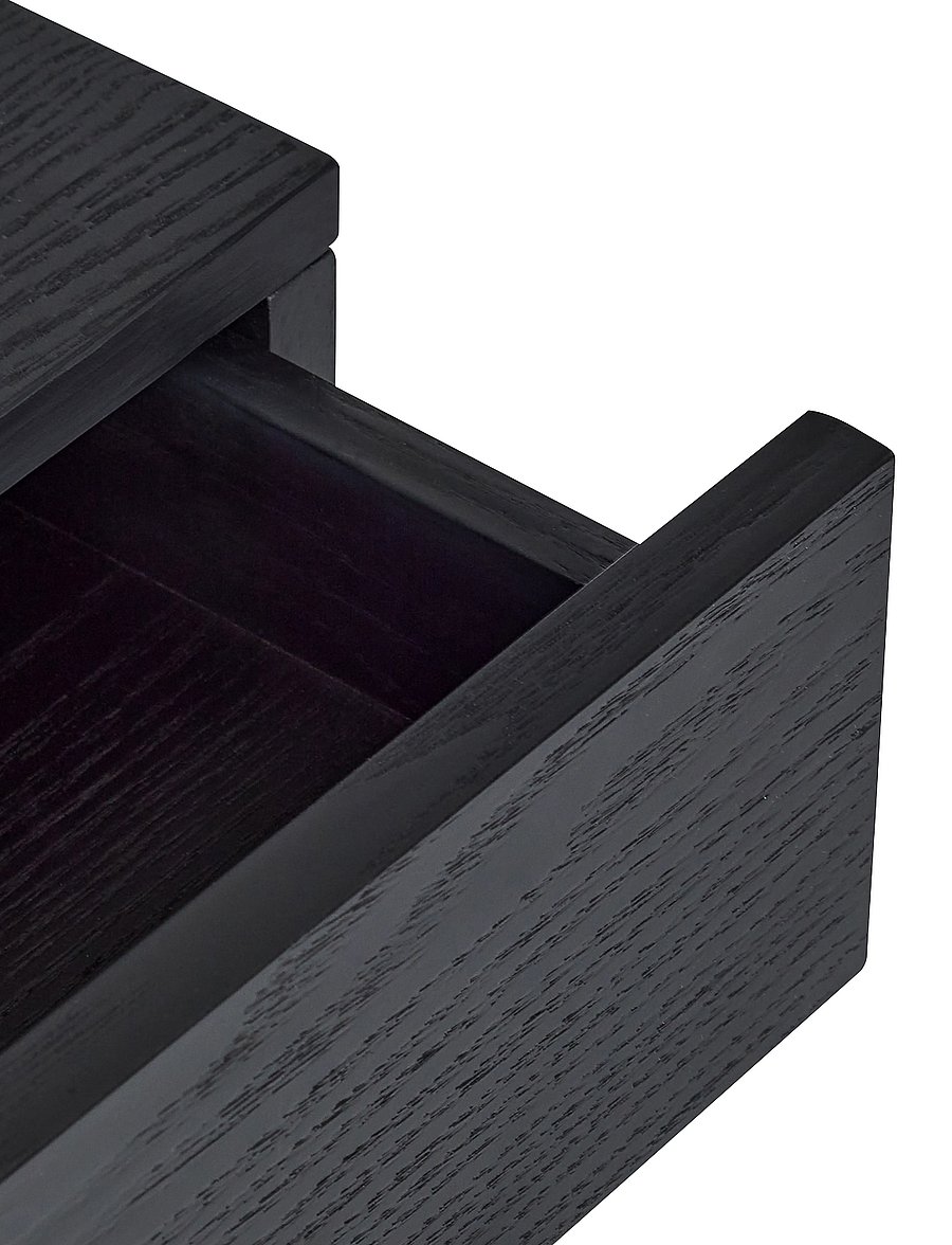 Hübsch - Noir Bedside Table - küljelauad ja väikesed lauad - black - 2