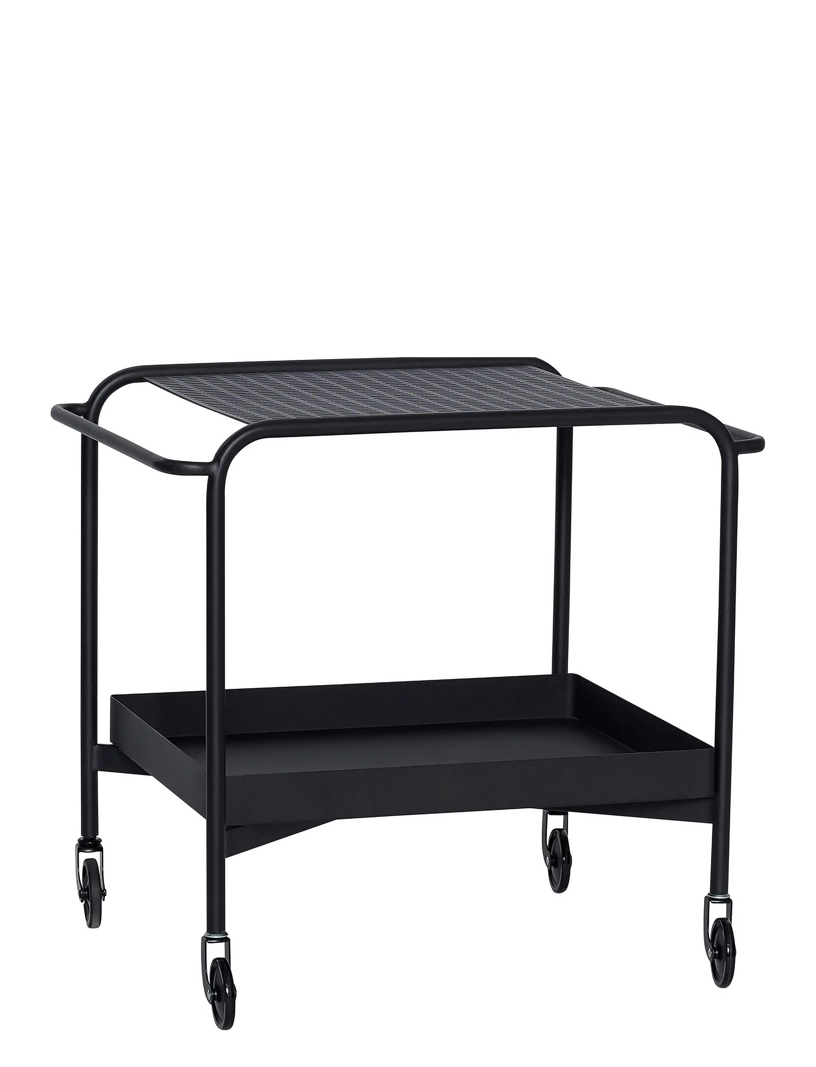 Hübsch Push Trolley, Bordvogn, Sort, Str: ONE SIZE