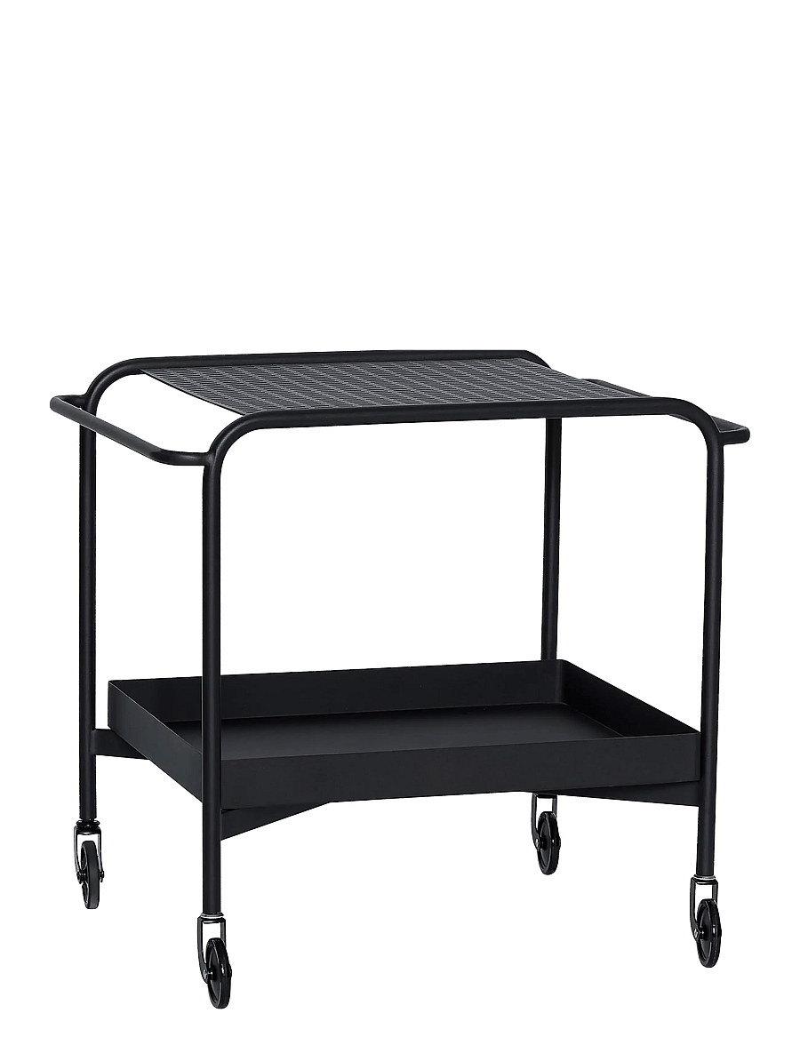 Hübsch - Push Trolley - riiulkärud - black - 1