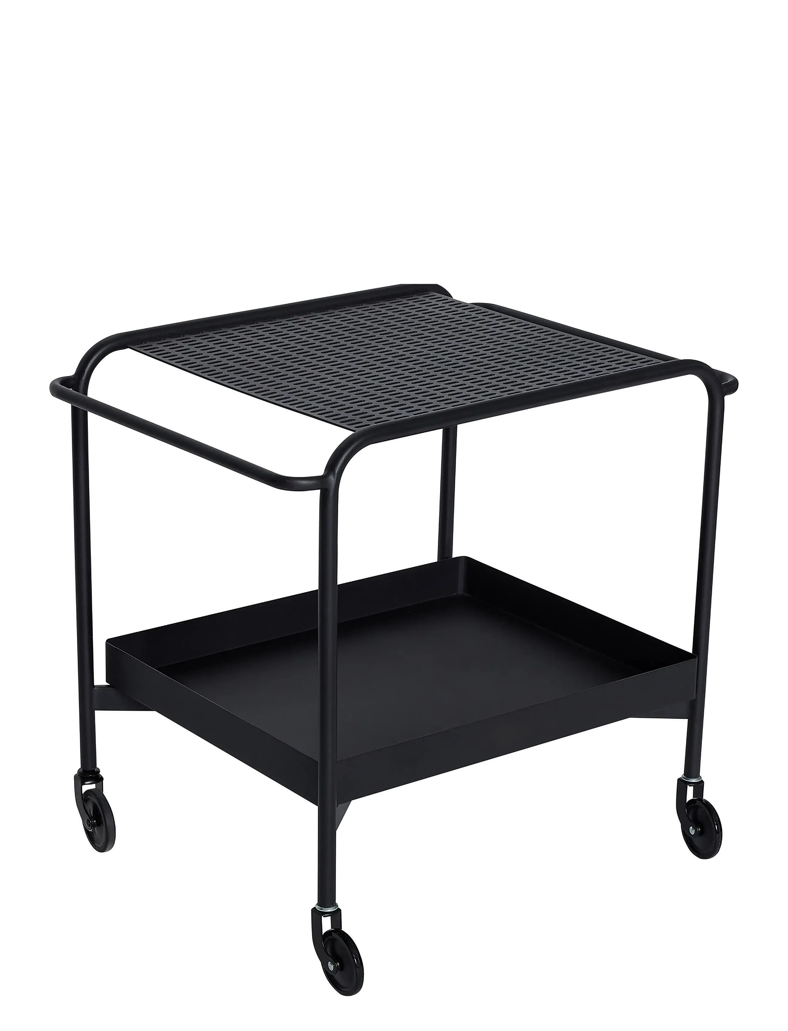 Hübsch - Push Trolley - table trolleys - black - 2